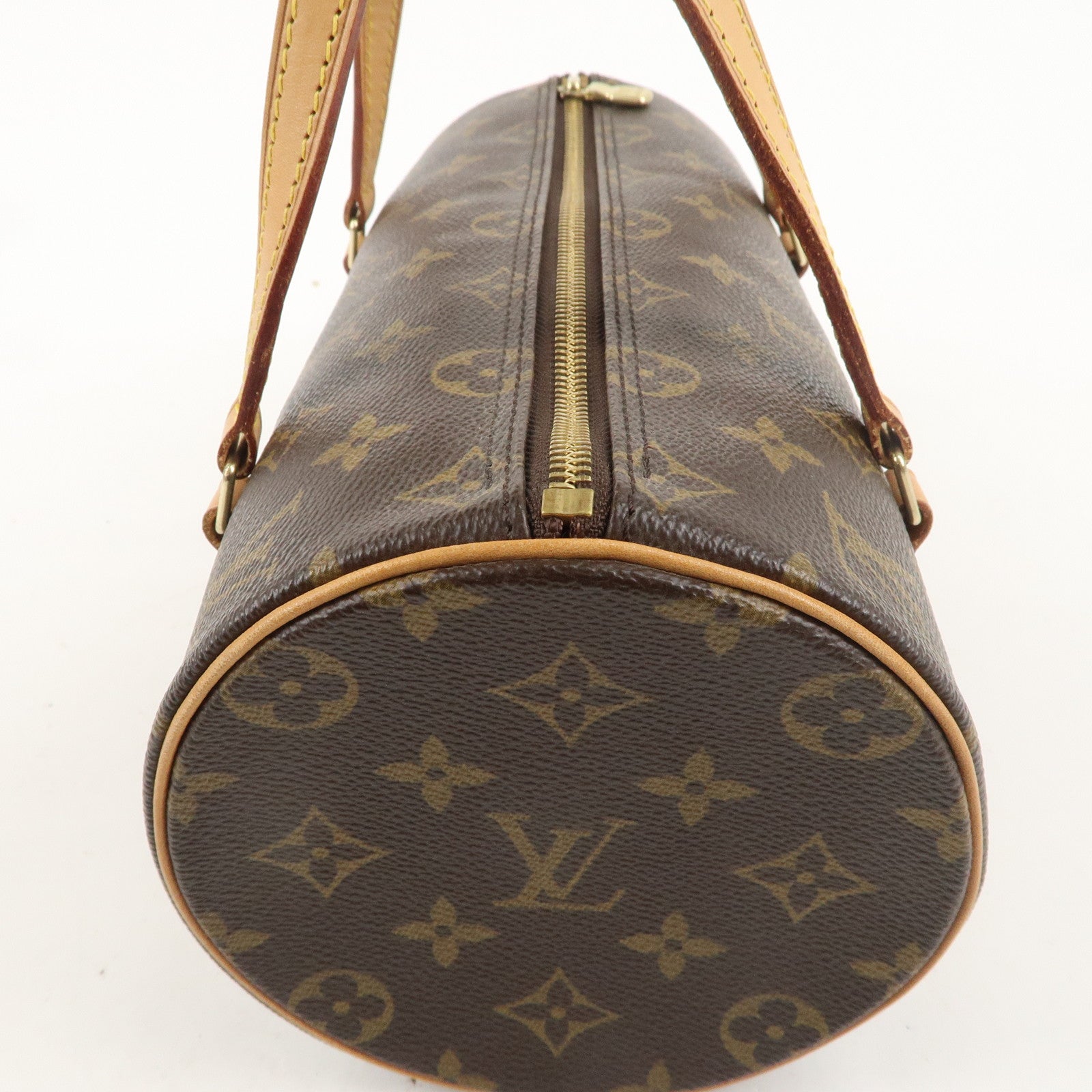 Louis Vuitton Monogram Papillon 26 Hand Bag 
Pouch Brown M51386