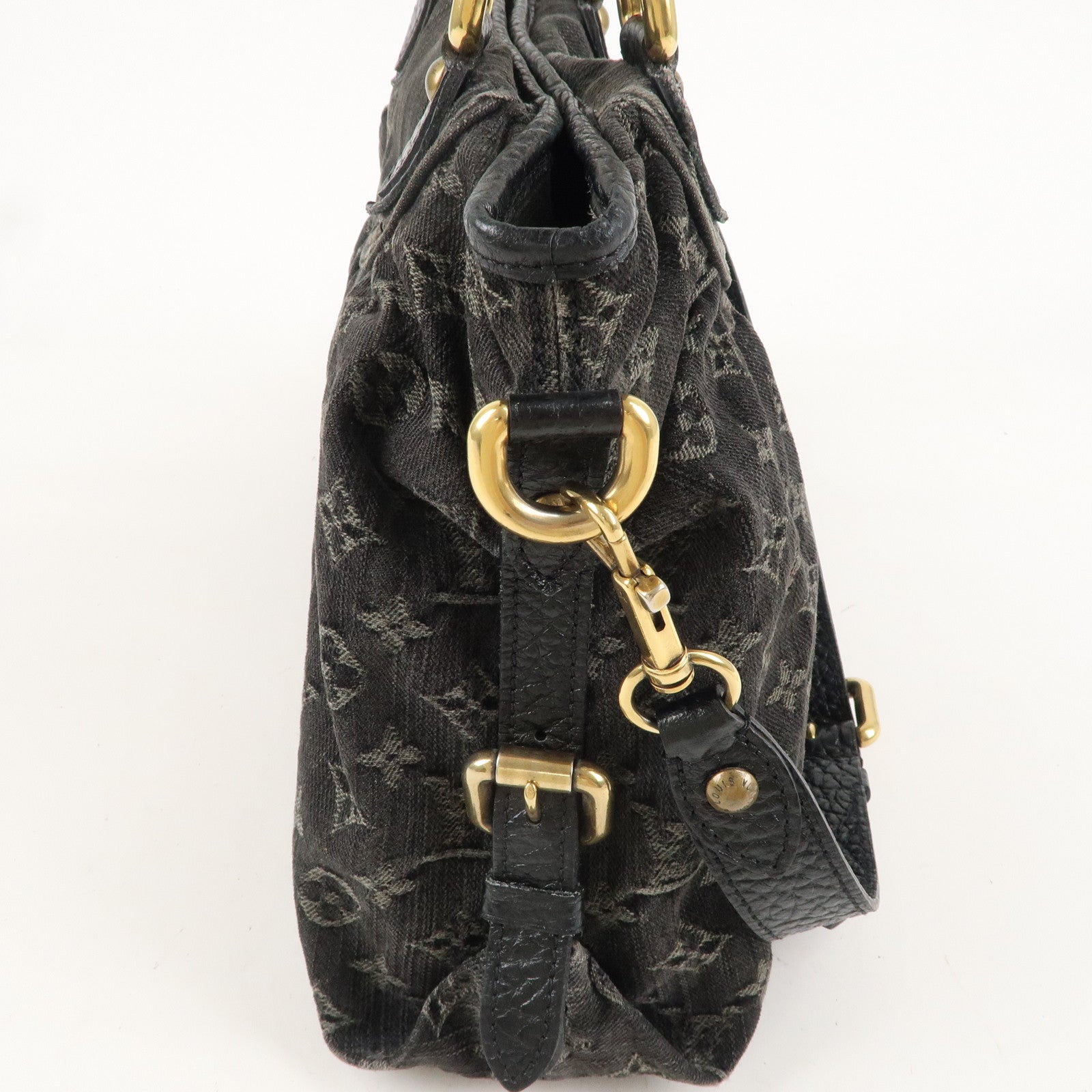 Louis Vuitton Monogram Denim Neo Cabby MM 2Way Bag Noir M95351