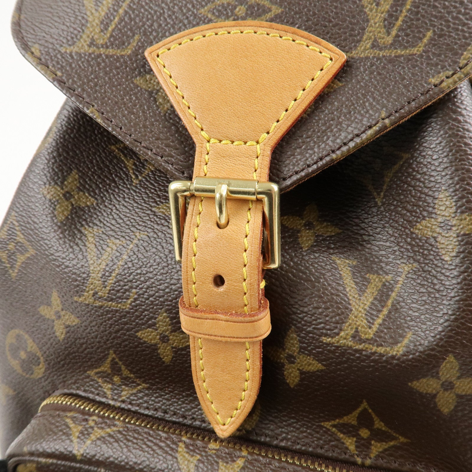 Louis Vuitton Monogram Montsouris MM Back Pack Bag M51136 Used