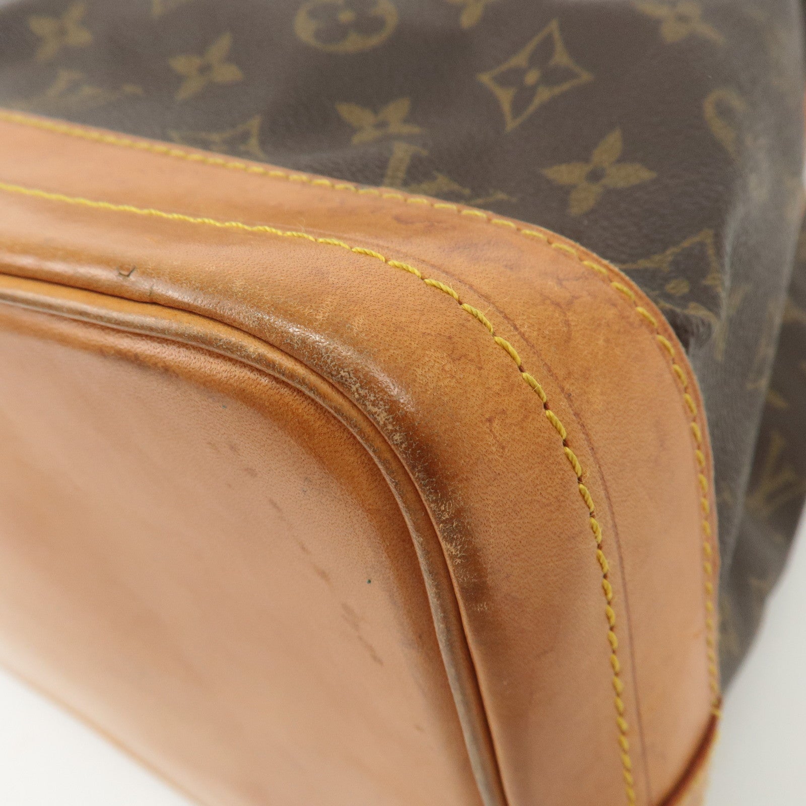 Louis Vuitton Monogram Noe Shoulder Bag Hand Bag Brown M42224 Used