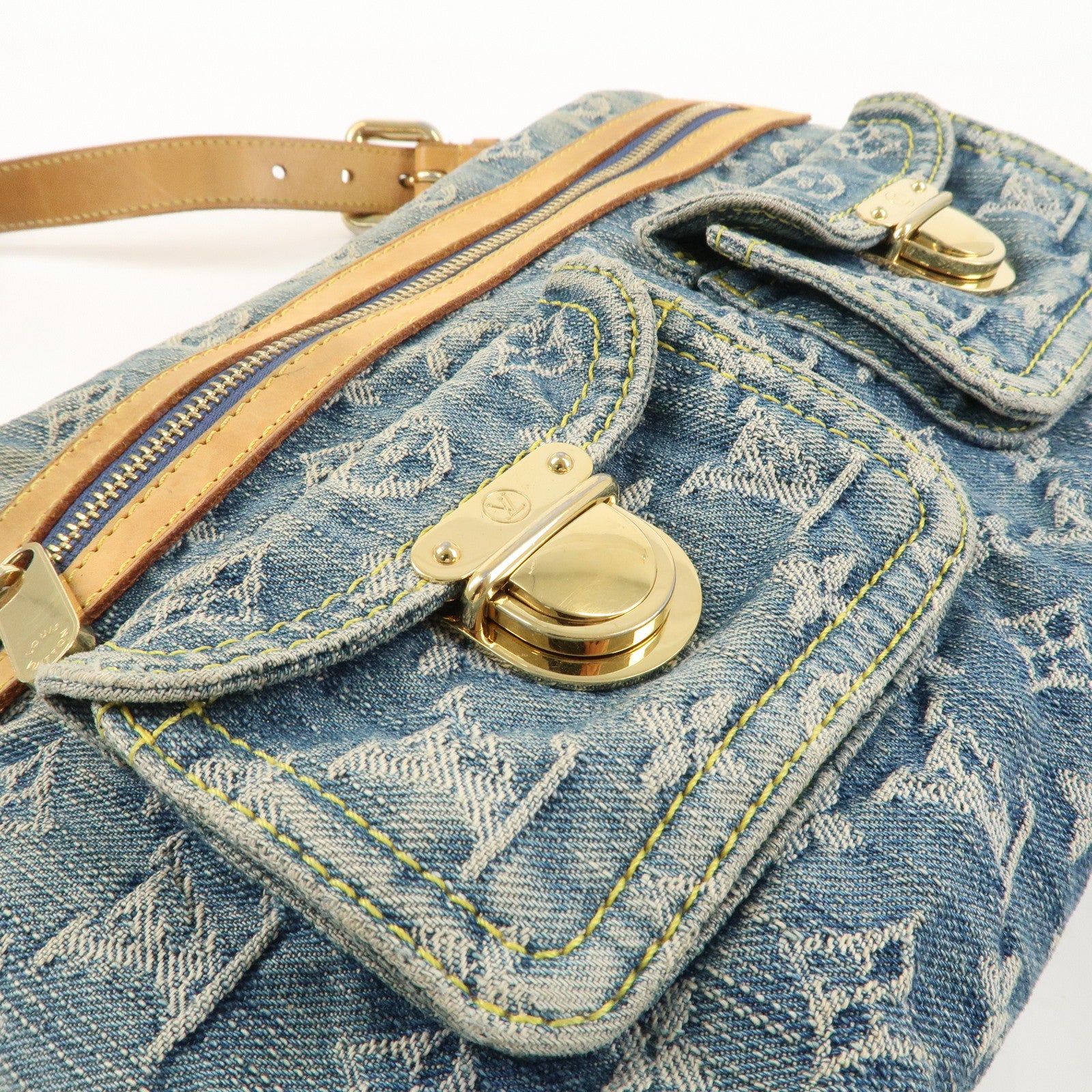 Louis Vuitton Monogram Denim Baggy PM Shoulder Bag M95049