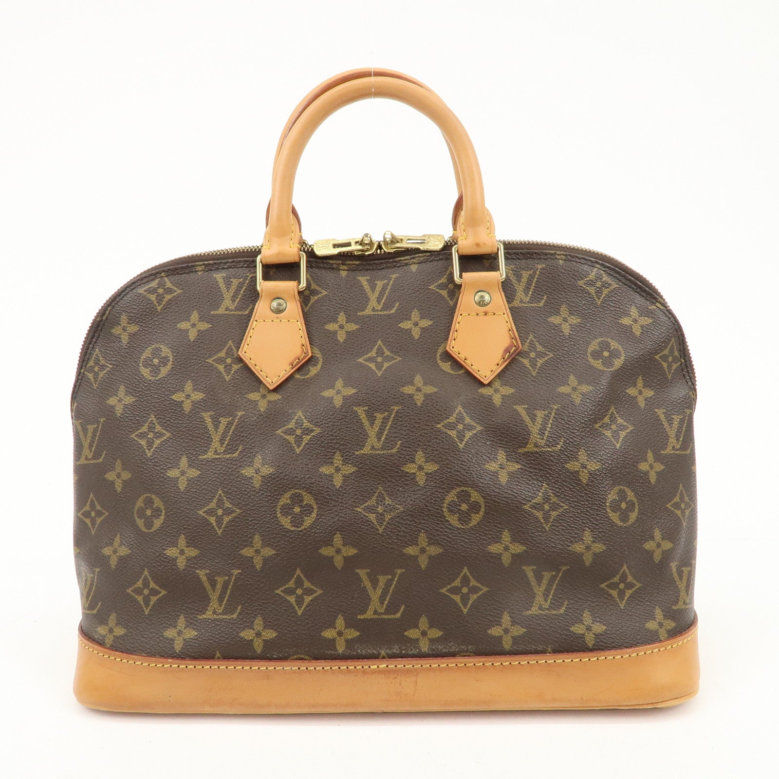 Louis Vuitton Monogram Alma PM Hand Bag Brown M51130 Used