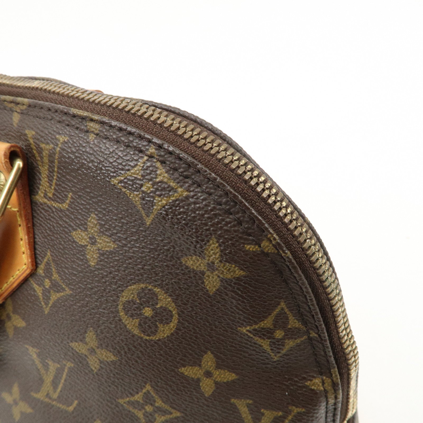 Louis Vuitton Monogram Alma Hand Bag Brown M51130 Used