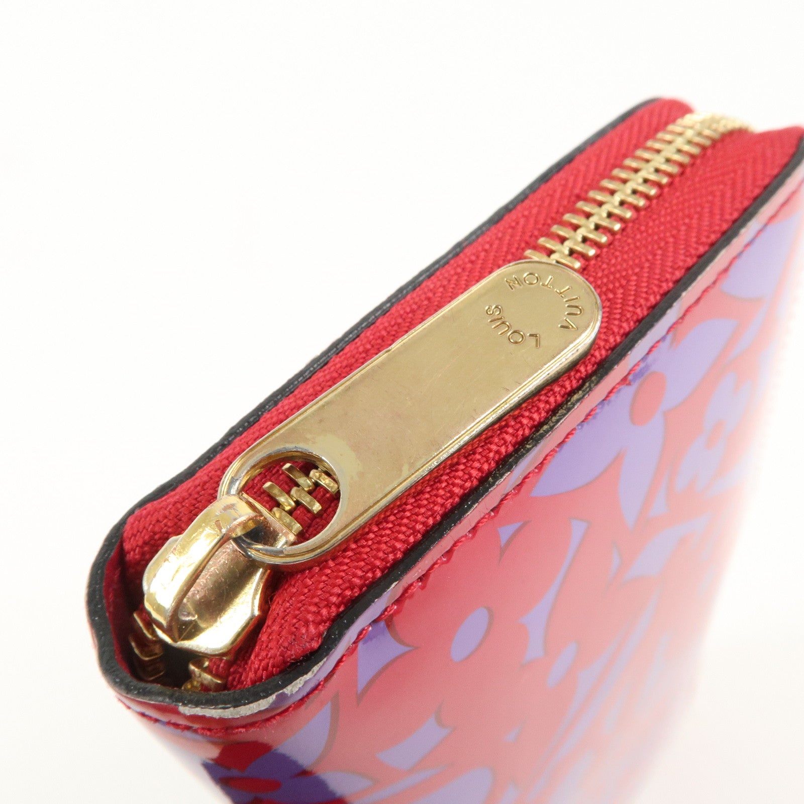 Louis Vuitton Monogram Vernis Sweet Zippy Wallet RoseIndien M90123