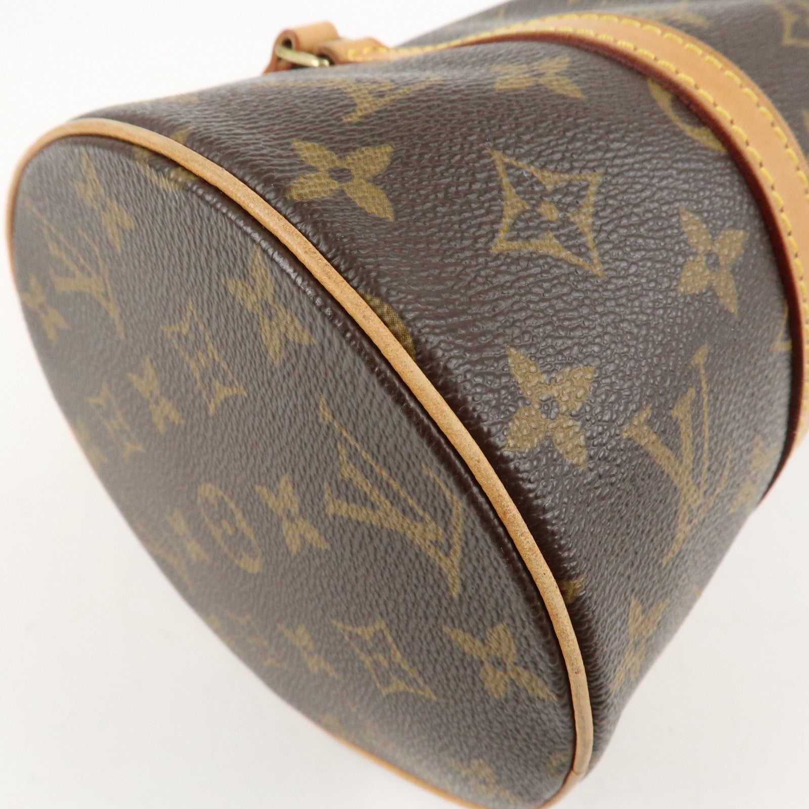 Louis Vuitton Monogram Papillon 30 Hand Bag Brown M51385 Used