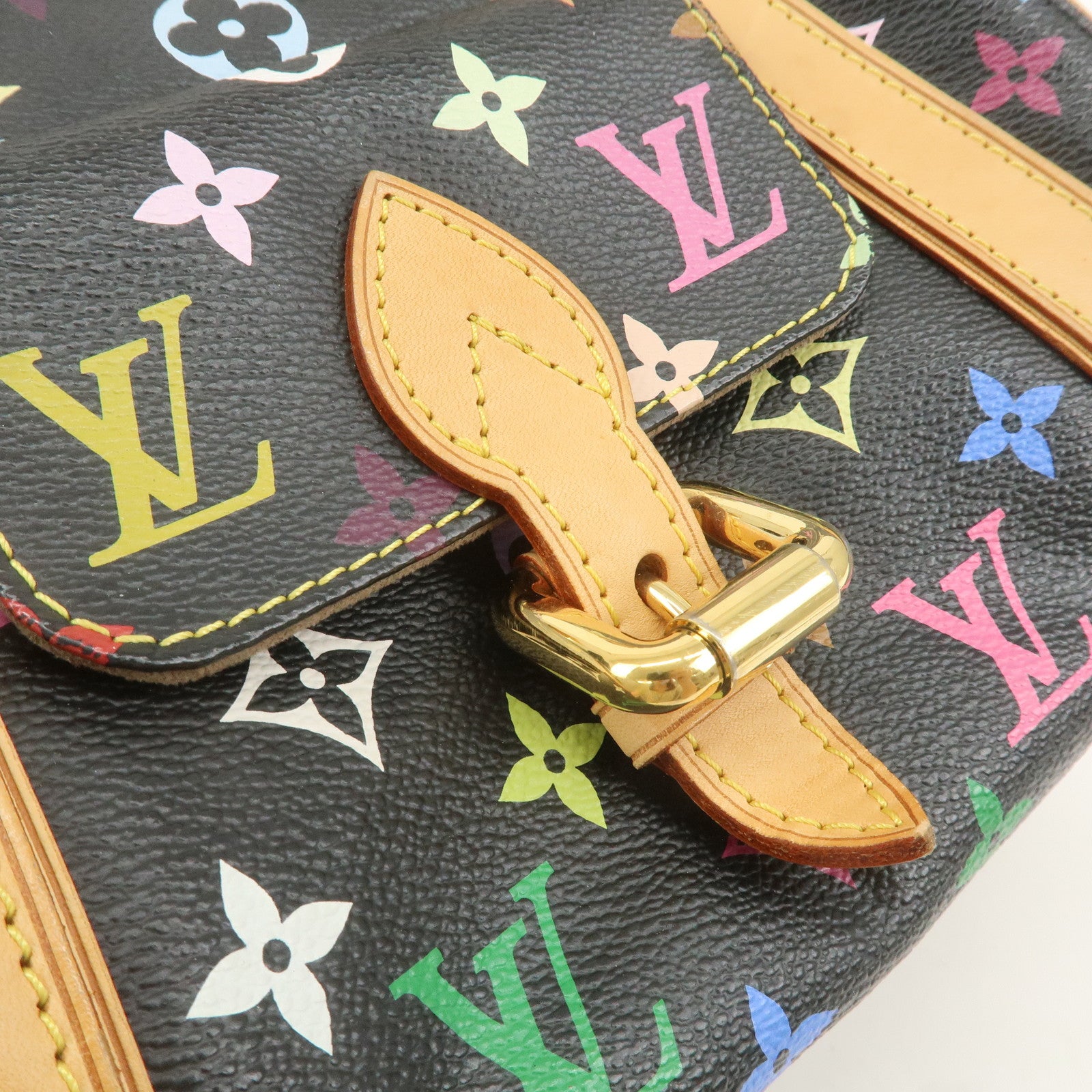 Louis Vuitton Monogram Multicolor Priscilla Hand Bag Noir M40097