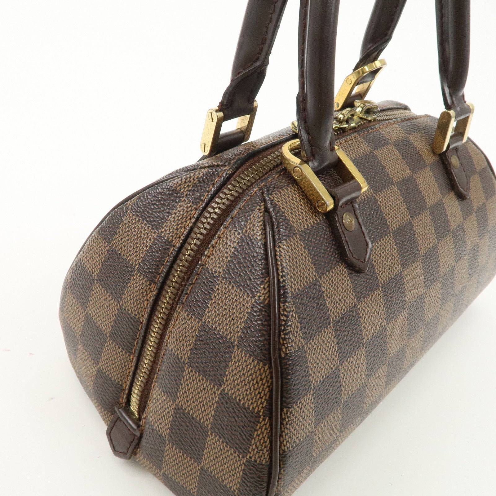 Louis Vuitton Damier Rivera Mini Hand Bag Damier Ebene N41436 Used