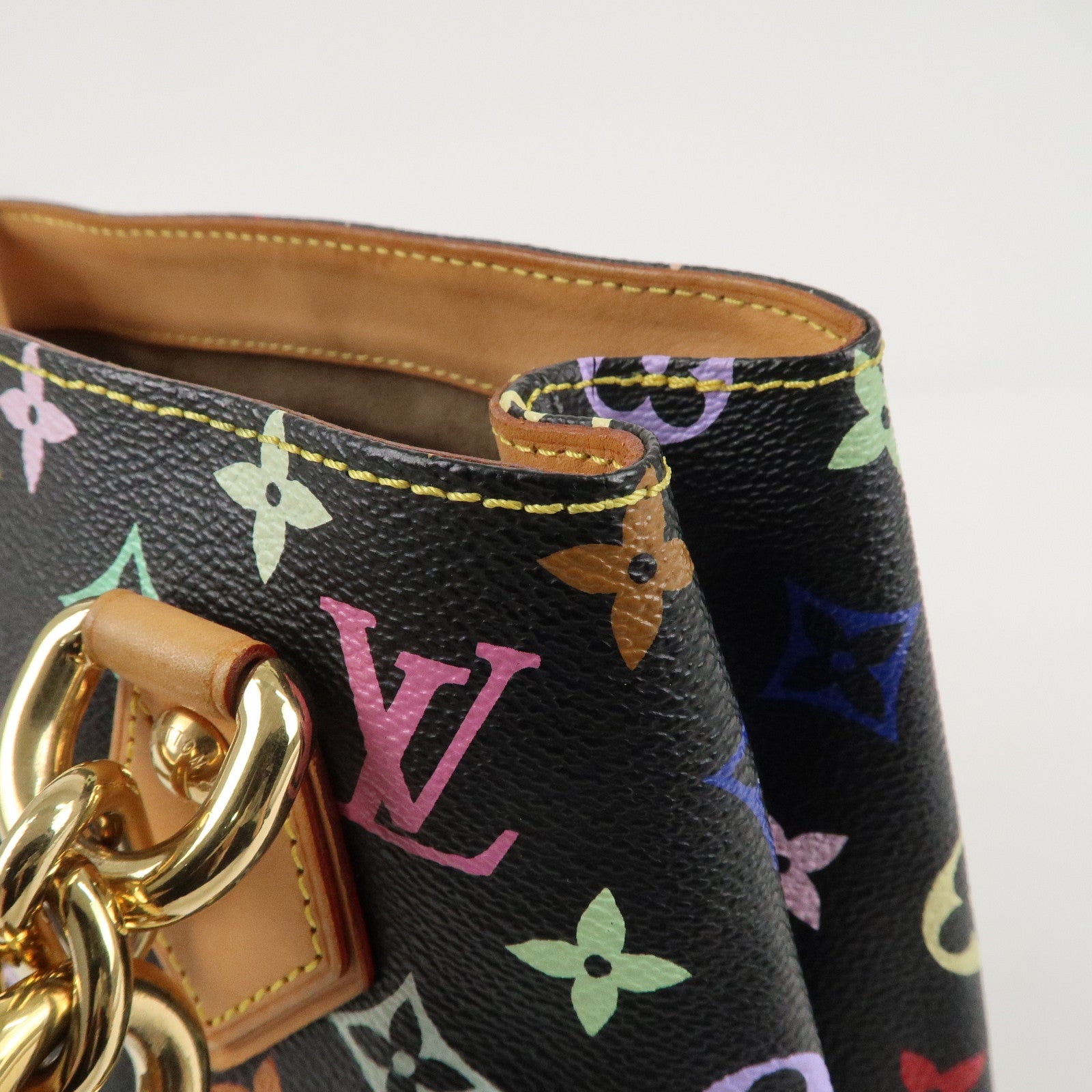 Louis Vuitton Monogram Multicolor Audra Hand Bag Noir M40048