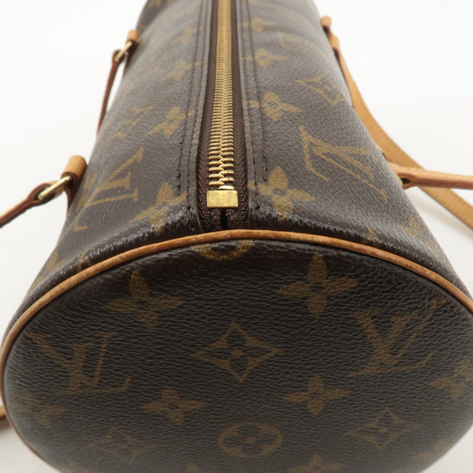 Louis Vuitton Monogram Papillon 30 Hand Bag Brown M51385