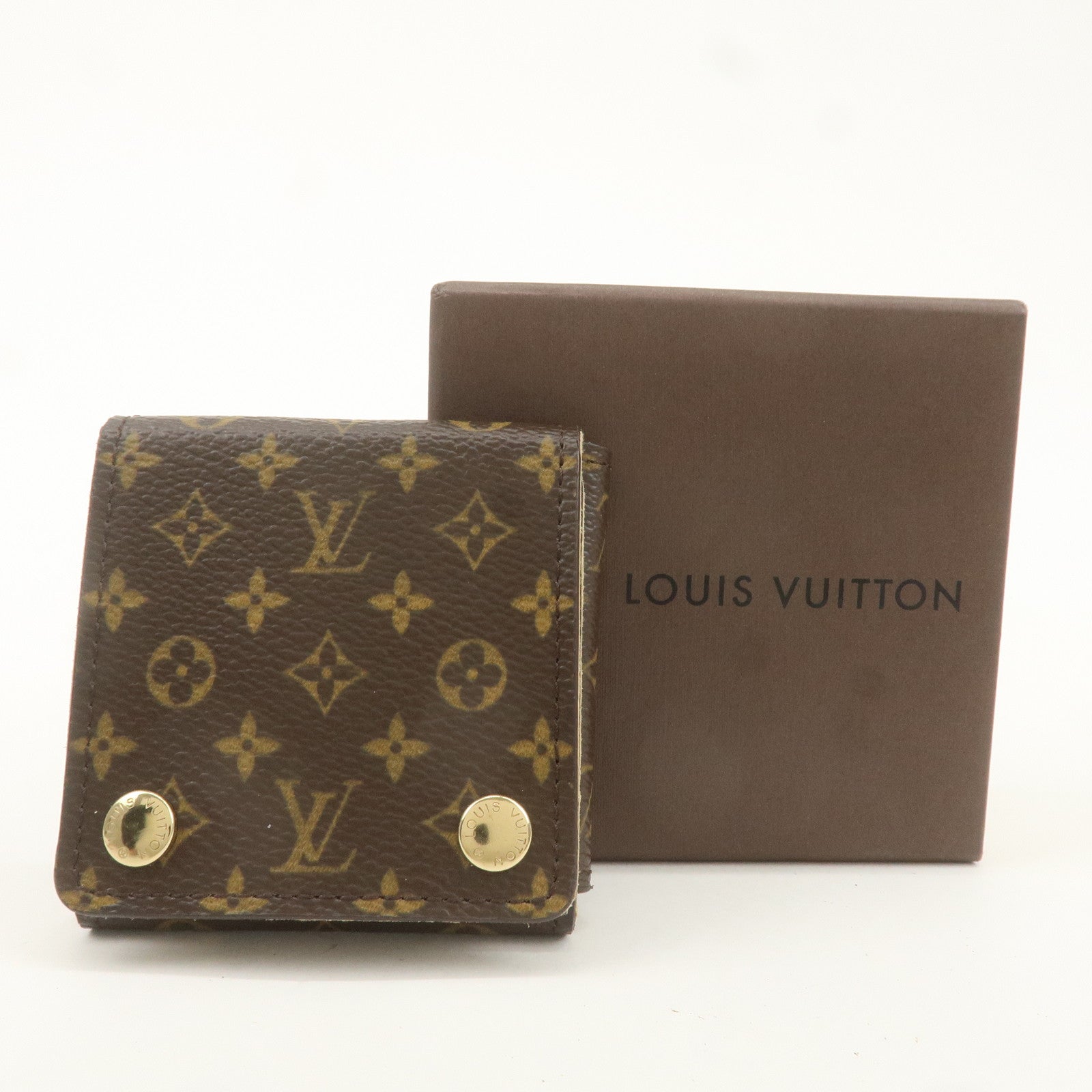 Louis Vuitton Monogram Jewelry Case Accessory Case Brown