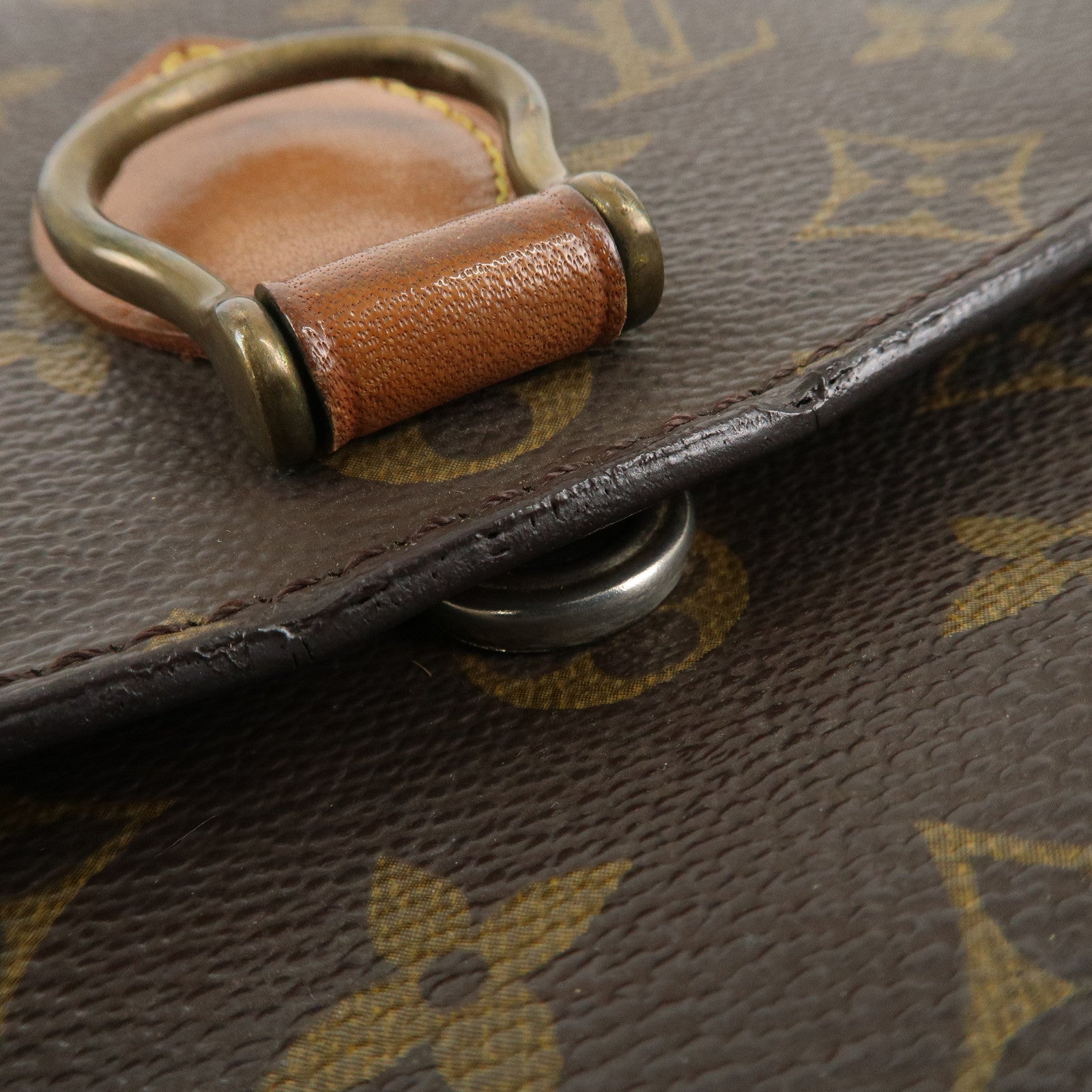 Louis Vuitton Monogram Saint Cloud MM Shoulder Bag Brown M51243