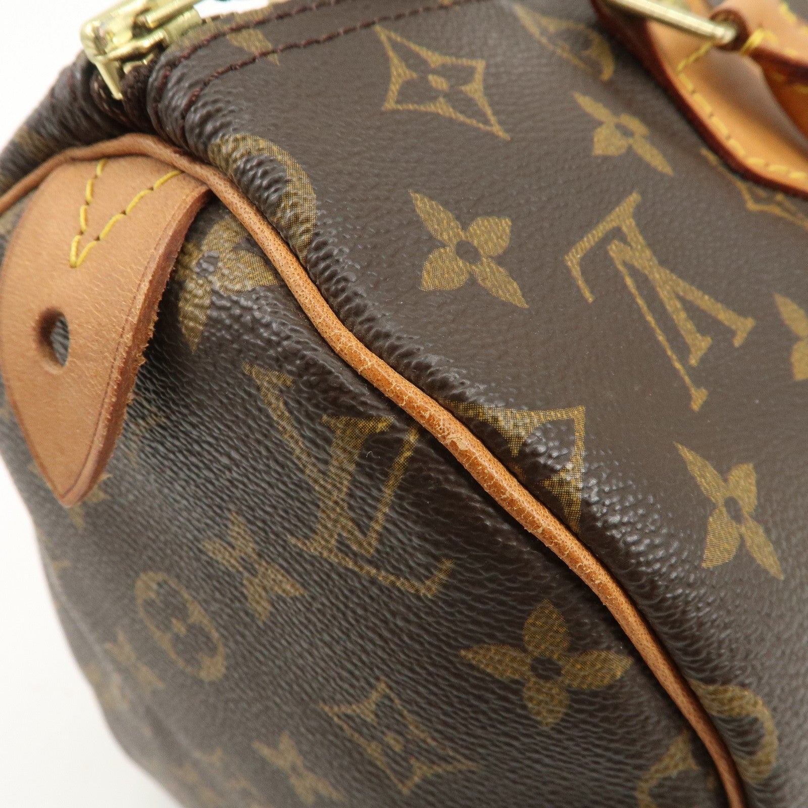 Louis Vuitton Monogram Speedy 30 Hand Bag Boston Bag M41526 Used