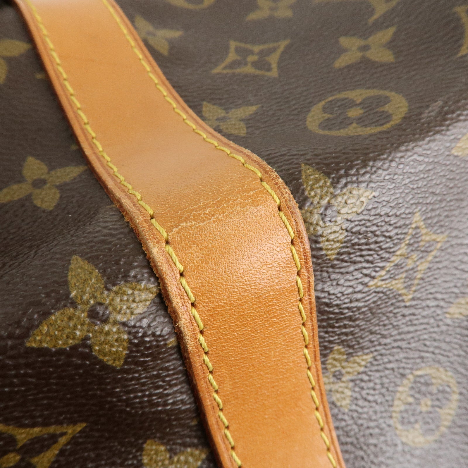 Louis Vuitton Monogram Sac Souple 55 Boston Bag Brown M41622 Used