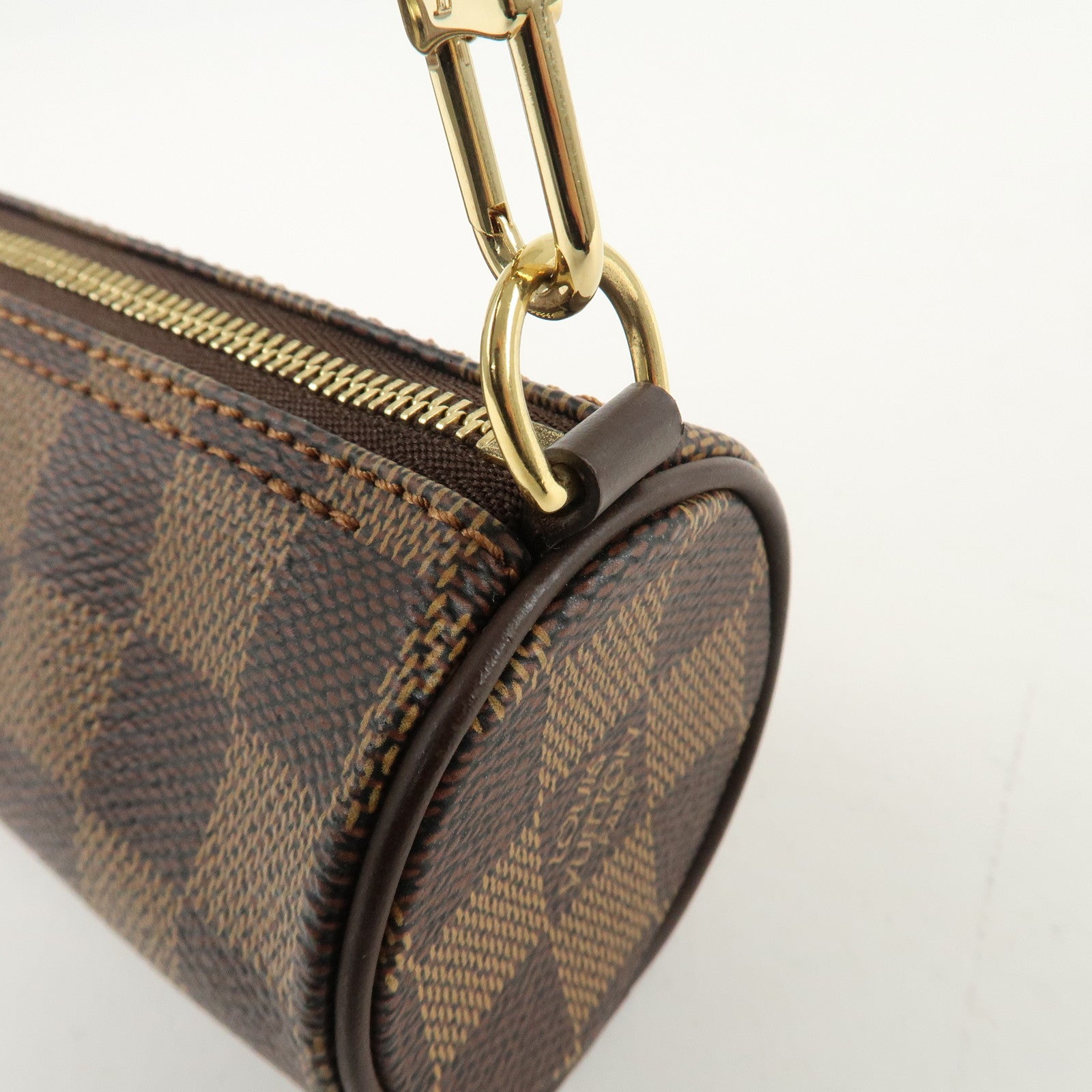 Louis Vuitton Damier Ebene Mini Pouch for Papillon Bag Brown