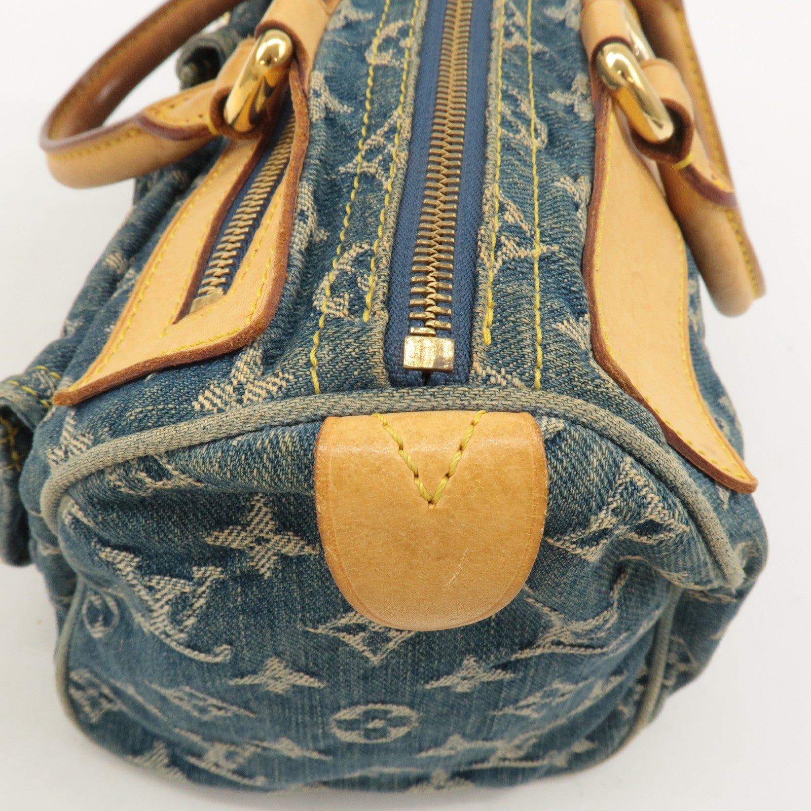 Louis Vuitton Monogram Denim Neo Speedy Boston Bag Blue M95019