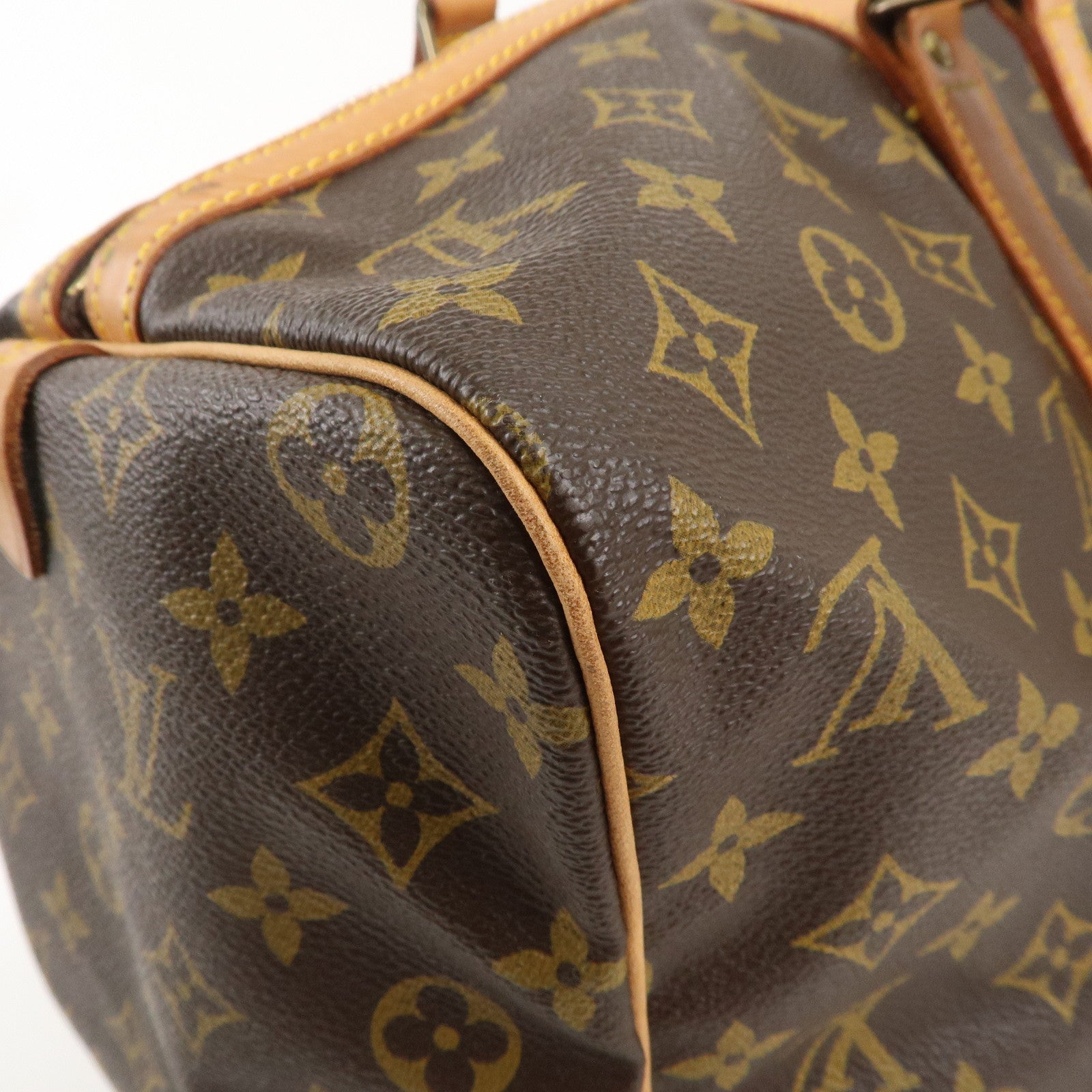 Louis Vuitton Monogram Sac Souple 45 Boston Bag Brown M41624