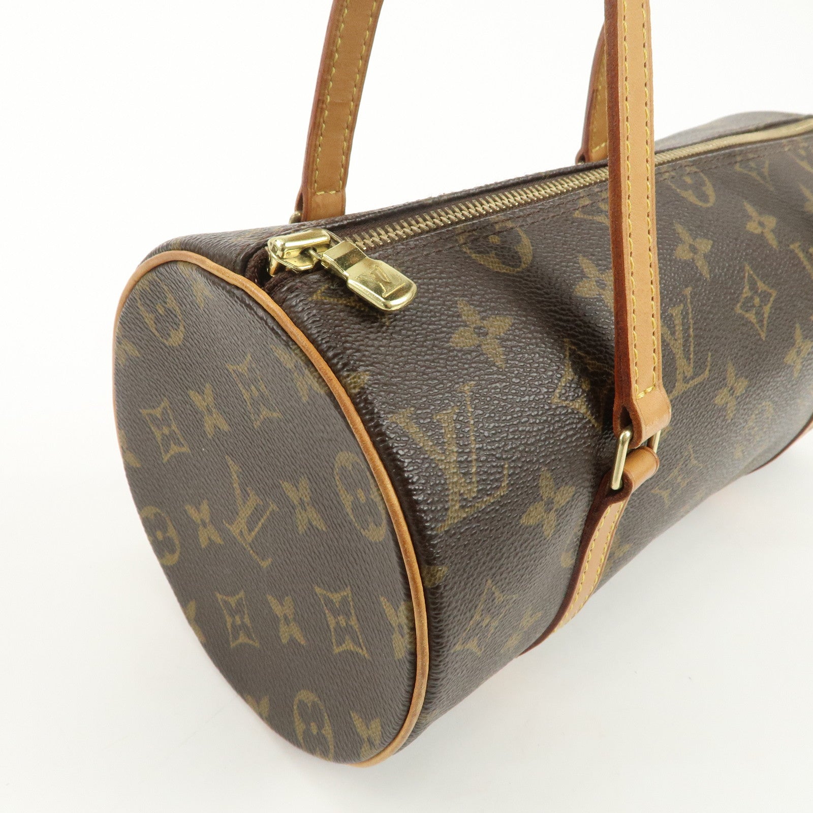 Louis Vuitton Monogram Papillon 26 Hand Bag Brown M51386 Used