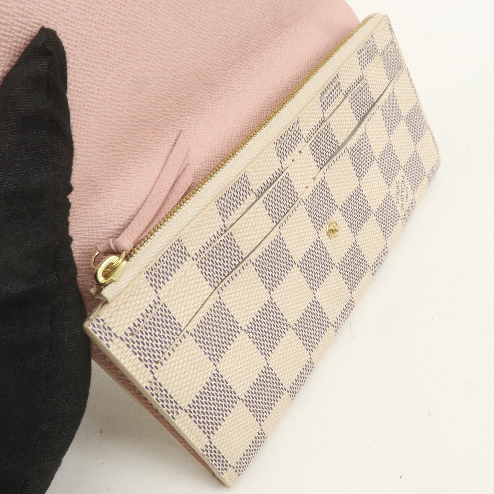 Louis Vuitton Damier Azur Portefeuille Emily Long Wallet N41625