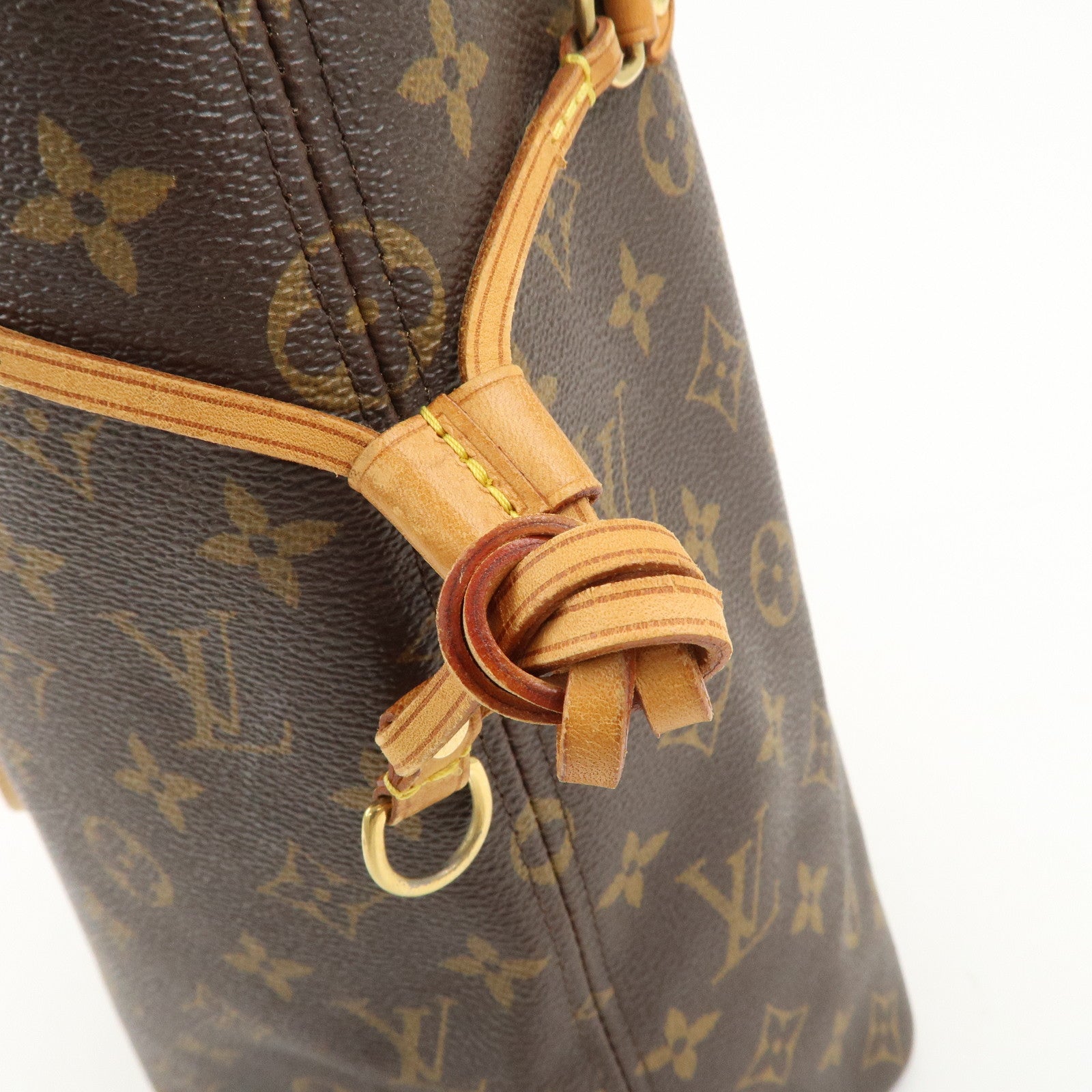 Louis Vuitton Monogram Neverfull MM Tote Bag Brown M40156 Used