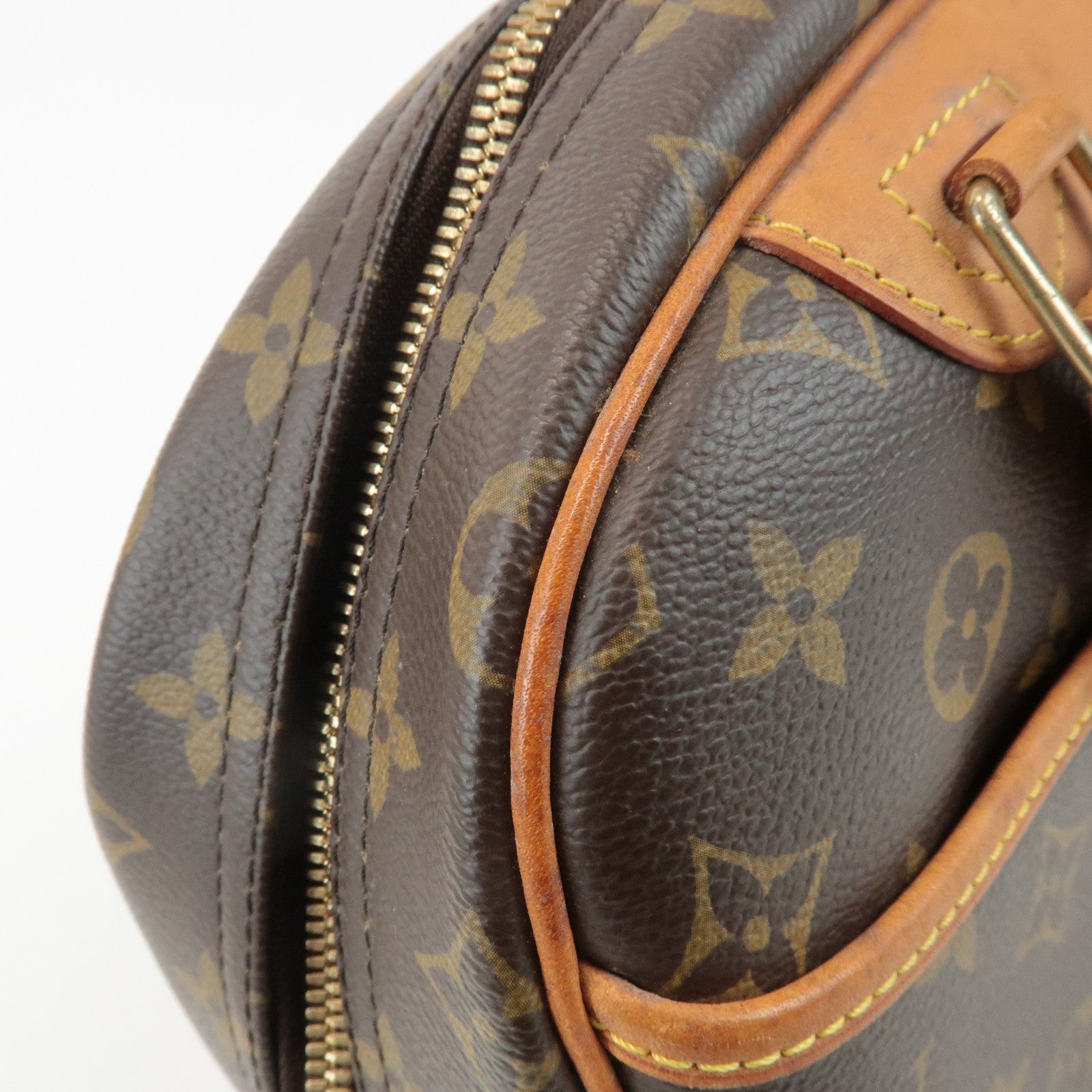 Louis Vuitton Monogram Trueville Hand Bag Brown M42228 Used