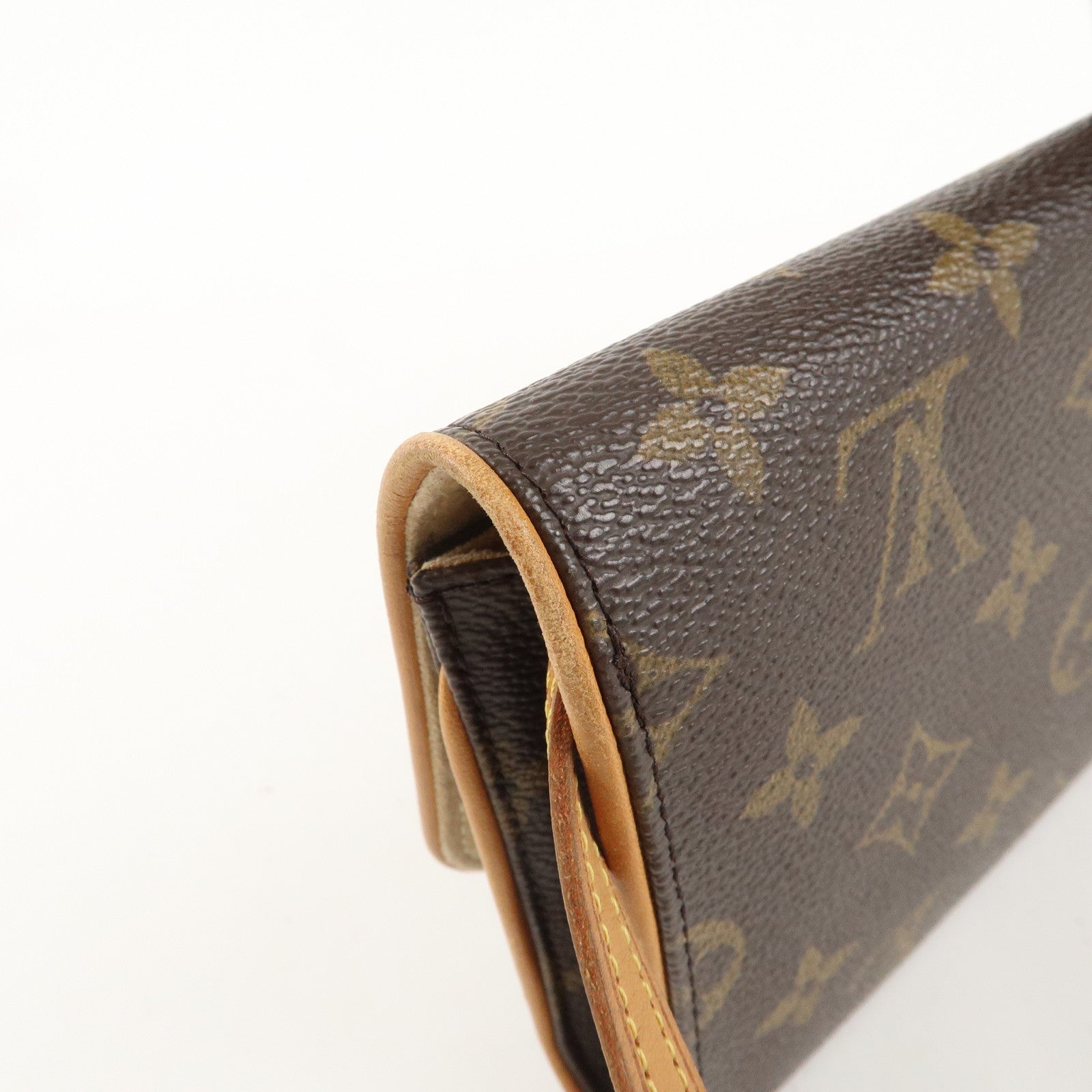 Louis Vuitton Monogram Pochette Twin GM 2Way Bag Brown M51852