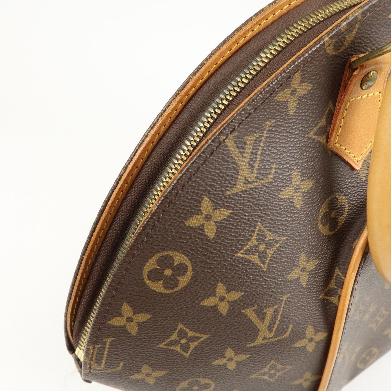 Louis Vuitton Monogram Ellipse MM Hand Bag Brown M51126 Used