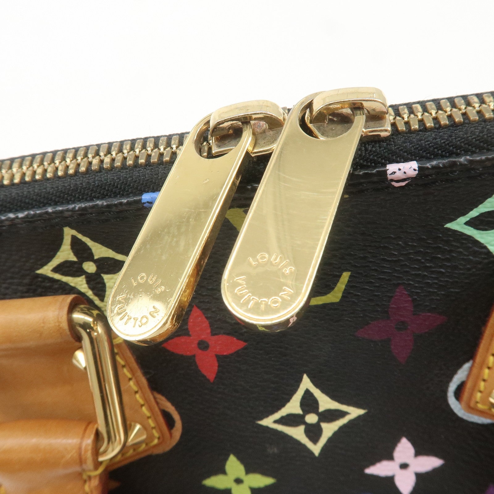 Louis Vuitton Monogram Multi Color Alma Hand Bag Noir M92646