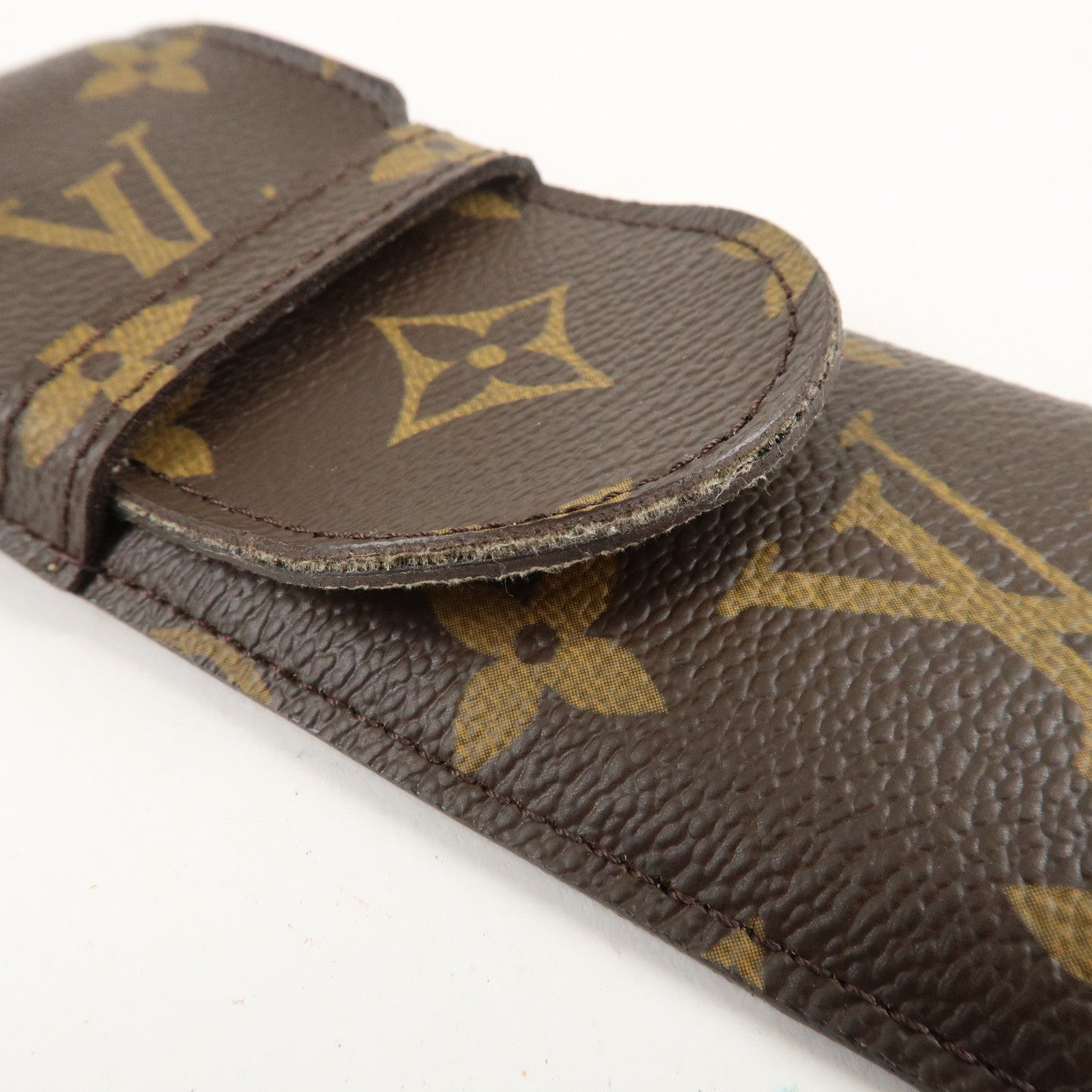 Louis Vuitton Monogram Etui Stilo Pen Case Brown M62990