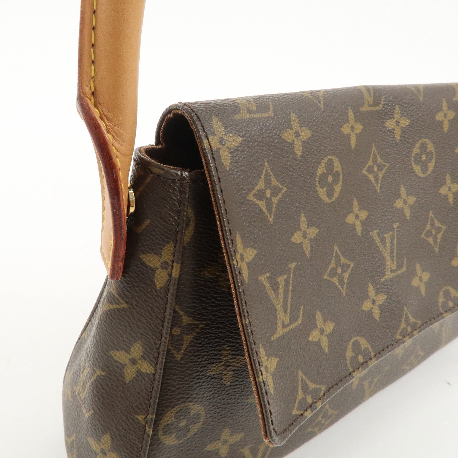 Louis Vuitton Monogram Mini Looping Shoulder Bag Hand Bag M51147 Used