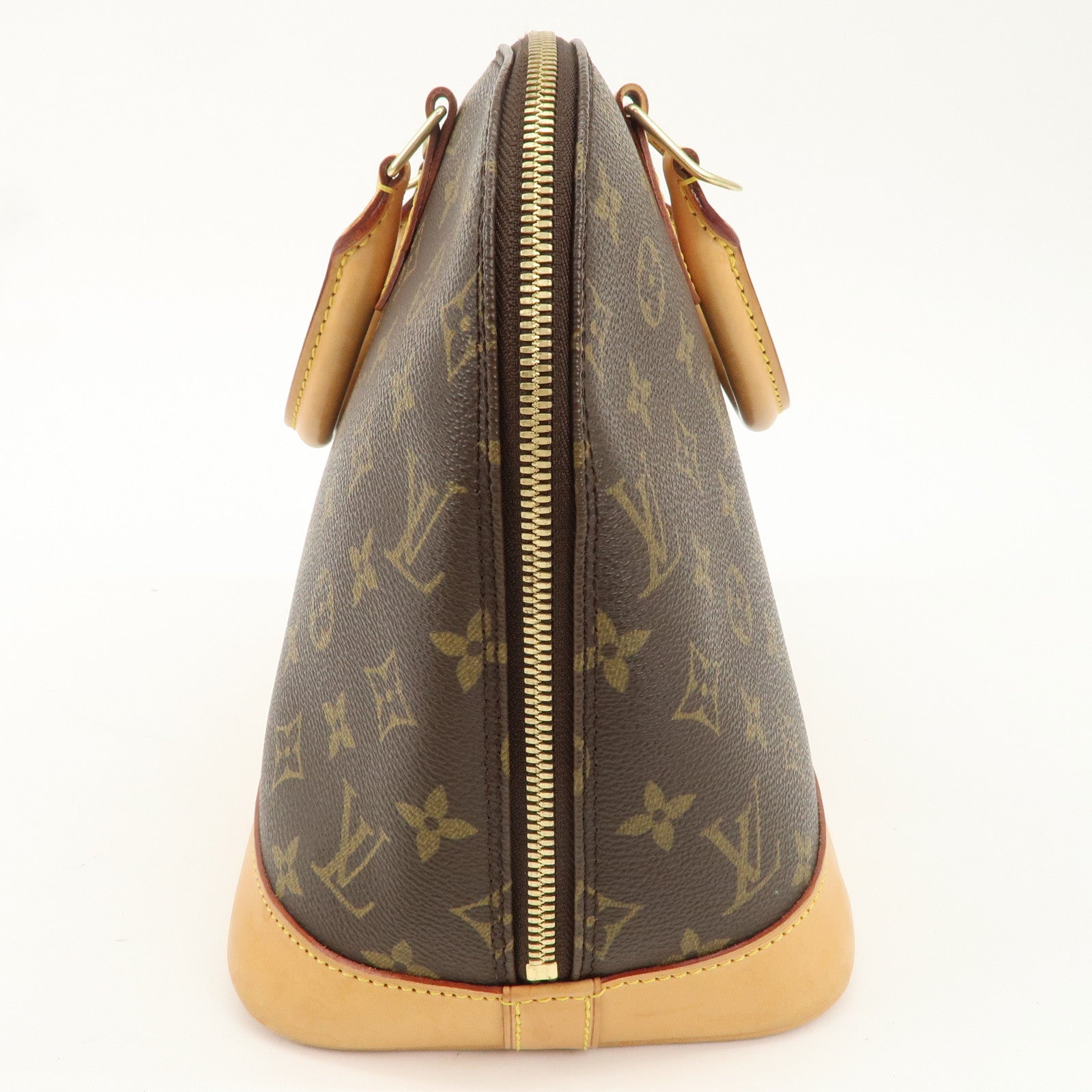 Louis Vuitton Monogram Alma Hand Bag Brown Brown M51130