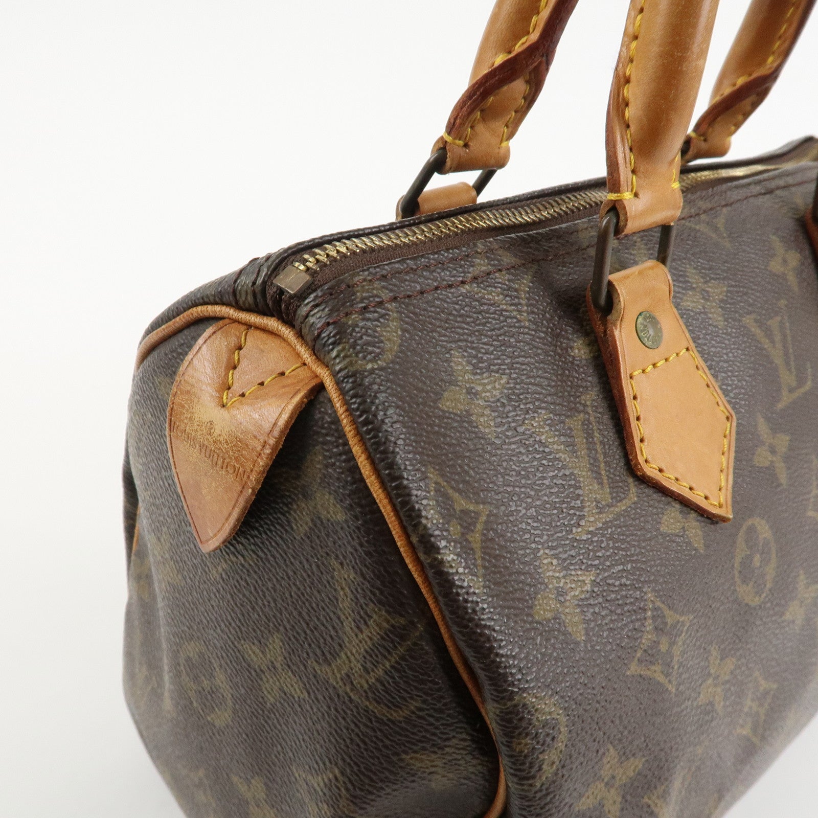 Louis Vuitton Monogram Speedy 25 Hand Bag Boston Bag M41528 Used