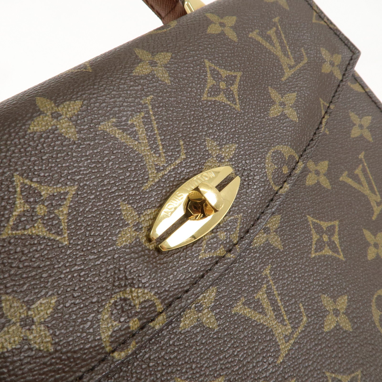 Louis Vuitton Monogram Malesherbes Hand Bag Brown M51379