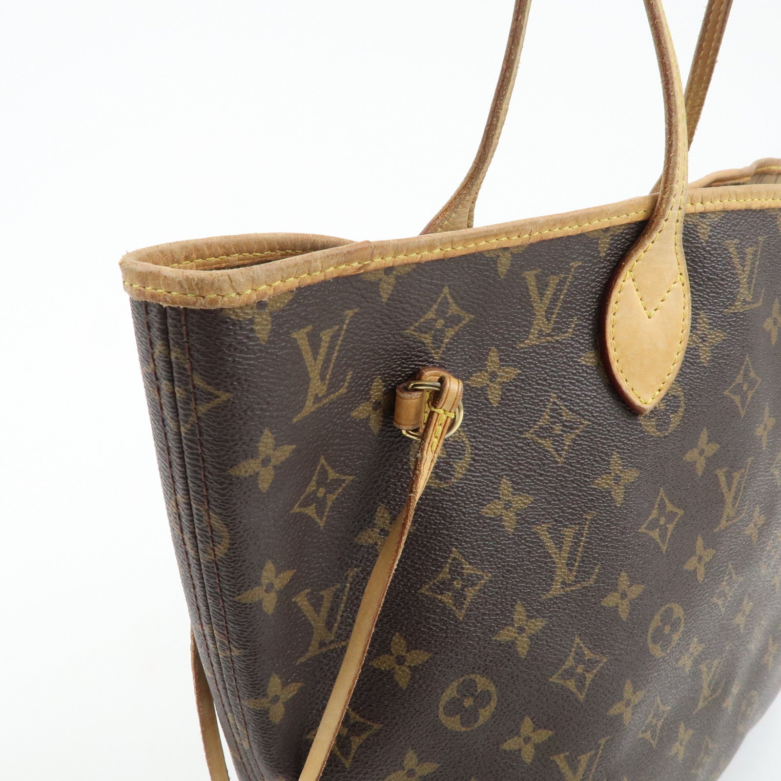 Louis Vuitton Monogram Neverfull MM Tote Bag Brown M40156 Used