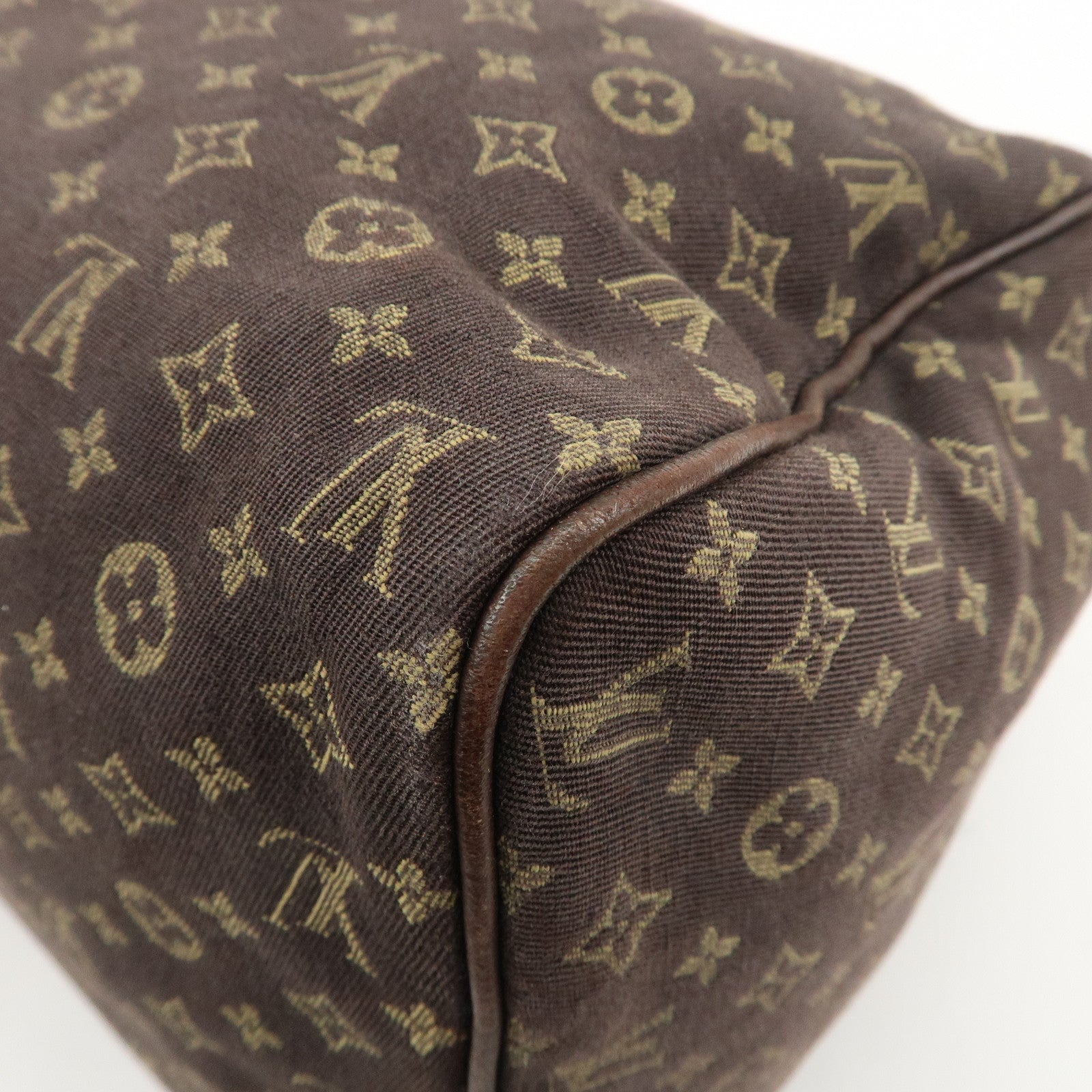 Louis Vuitton Monogram Mini Lin Speedy 30 Boston Bag Ebene M95224 Used