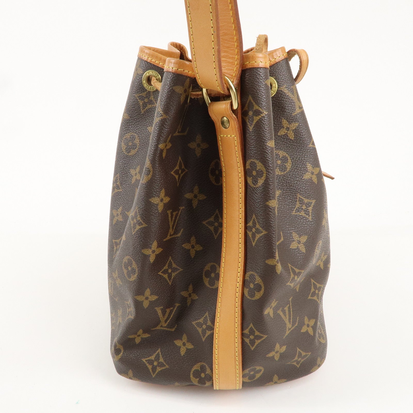 Louis Vuitton Monogram Petit Noe Shoulder Bag Brown M42226