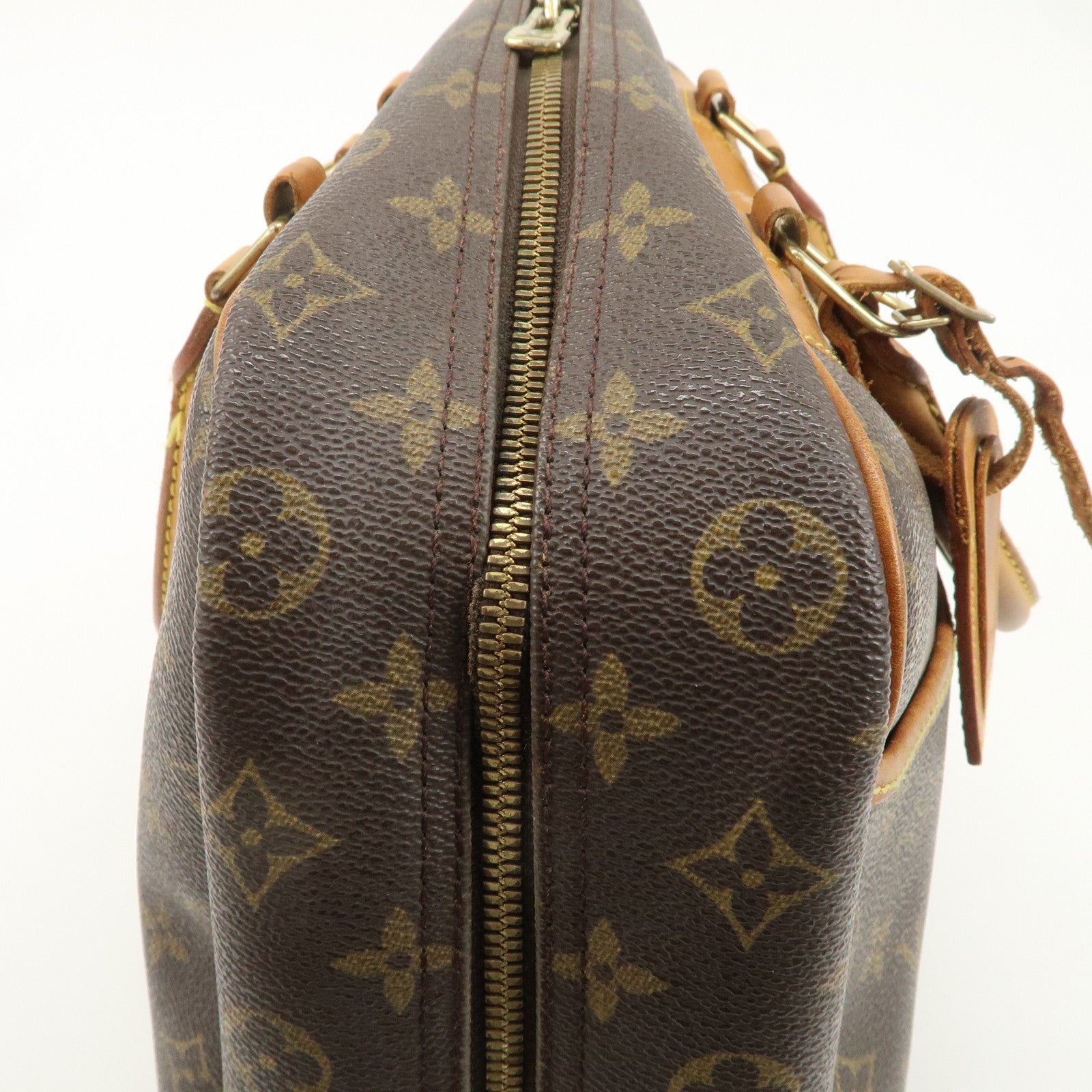 Louis Vuitton Monogram Deauville Hand Bag Brown M47270