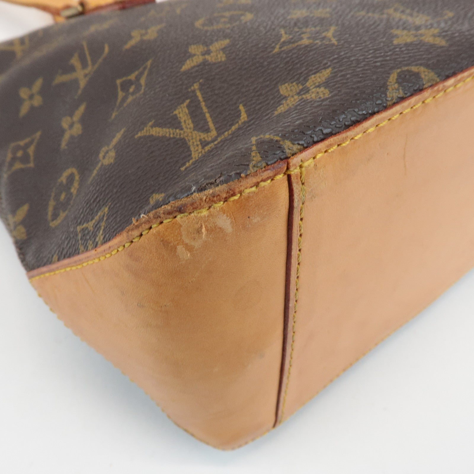 Louis Vuitton Monogram Cabas Piano Tote Bag Hand Bag M51148 Used