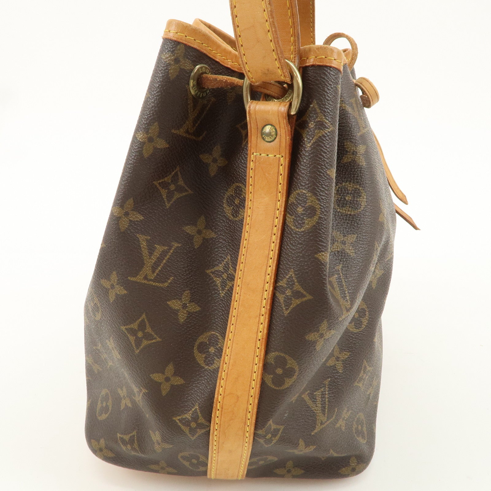 Louis Vuitton Monogram Petit Noe Shoulder Bag Brown M40818