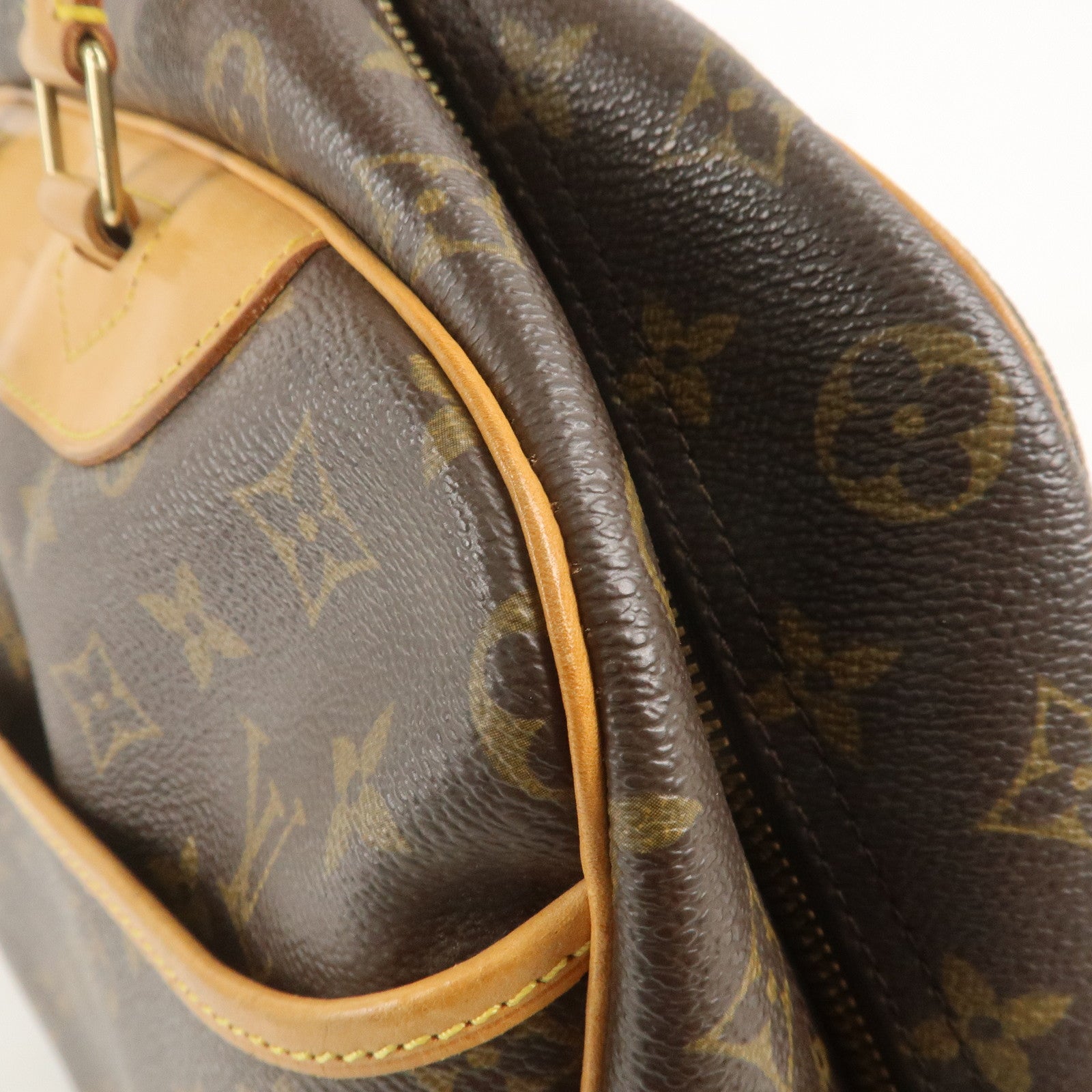 Louis Vuitton Monogram Deauville Hand Bag Brown M47270