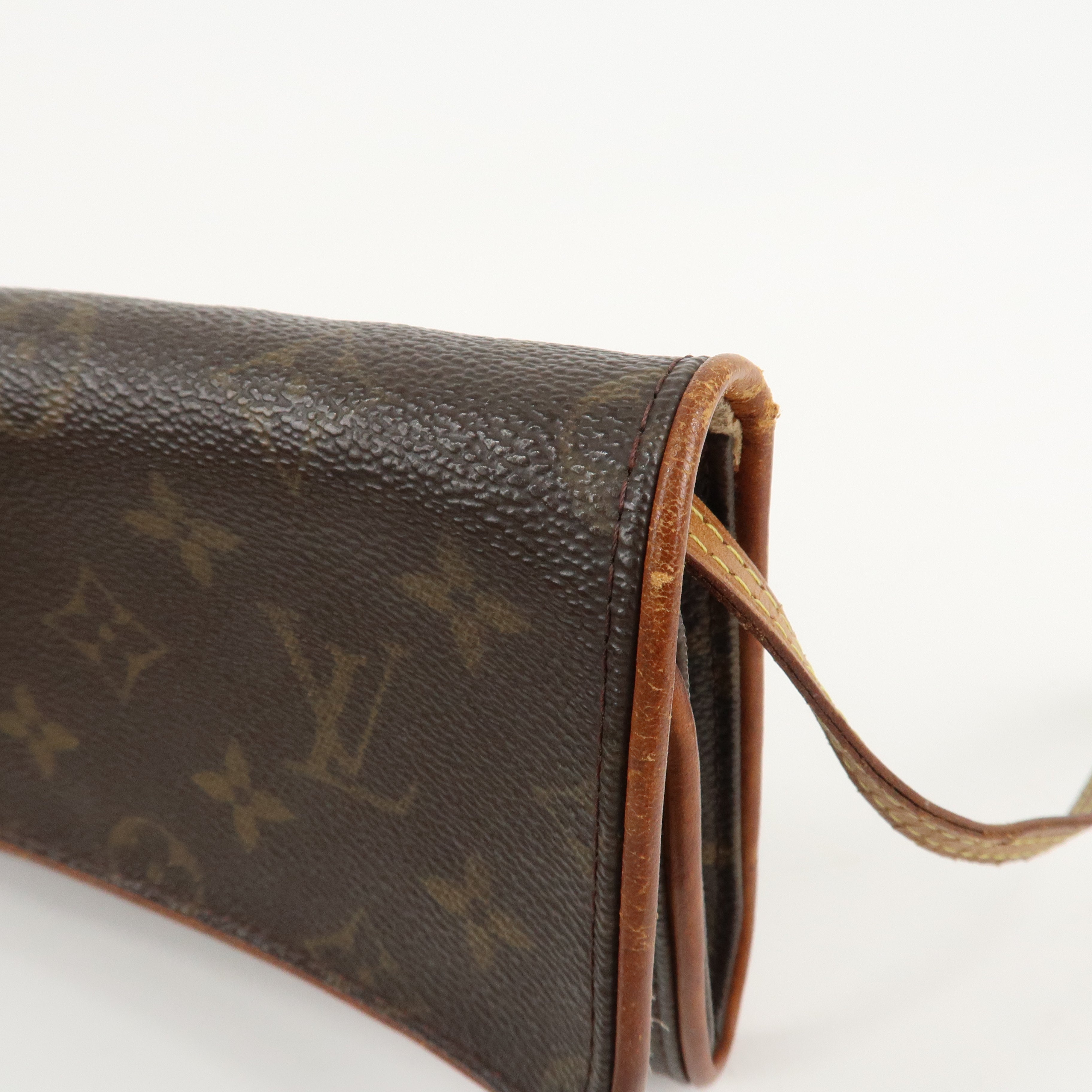 Louis Vuitton Monogram Pochette Twin GM 2Way Bag Brown M51852 Used