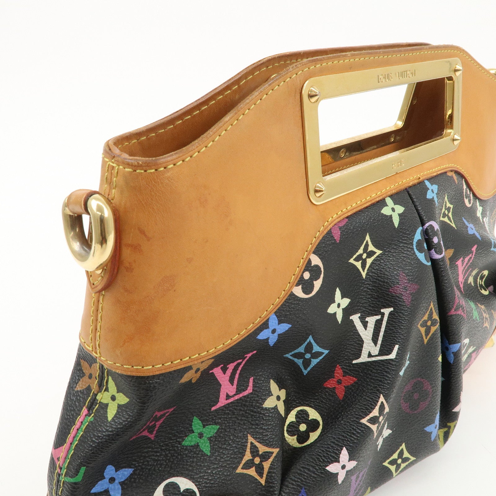 Louis Vuitton Monogram Multi Color Judy MM Hand Bag Noir M40256 Used