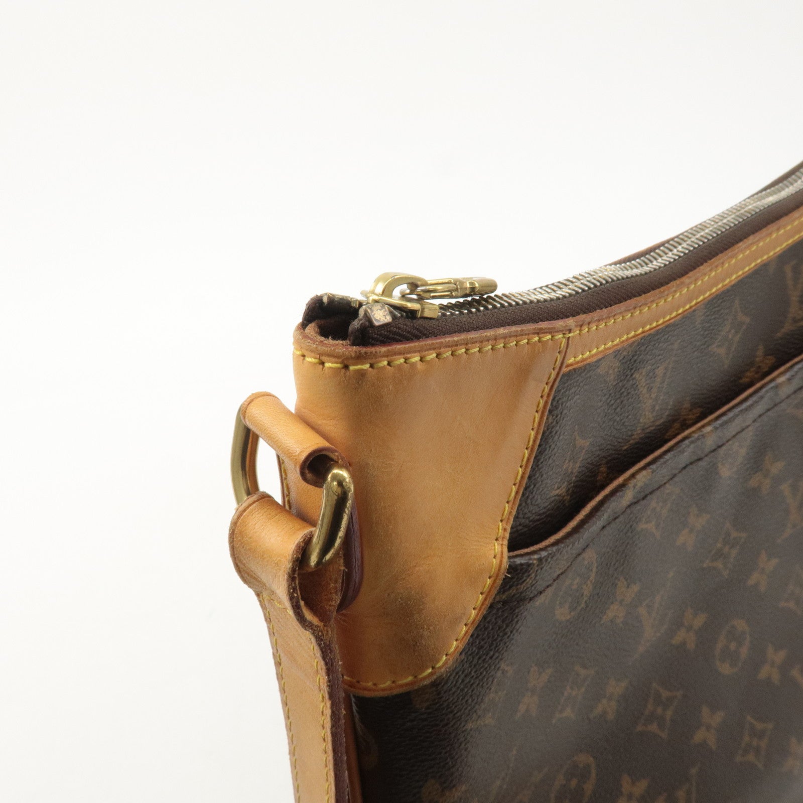 Louis Vuitton Monogram Odeon MM Shoulder Bag Brown M56389