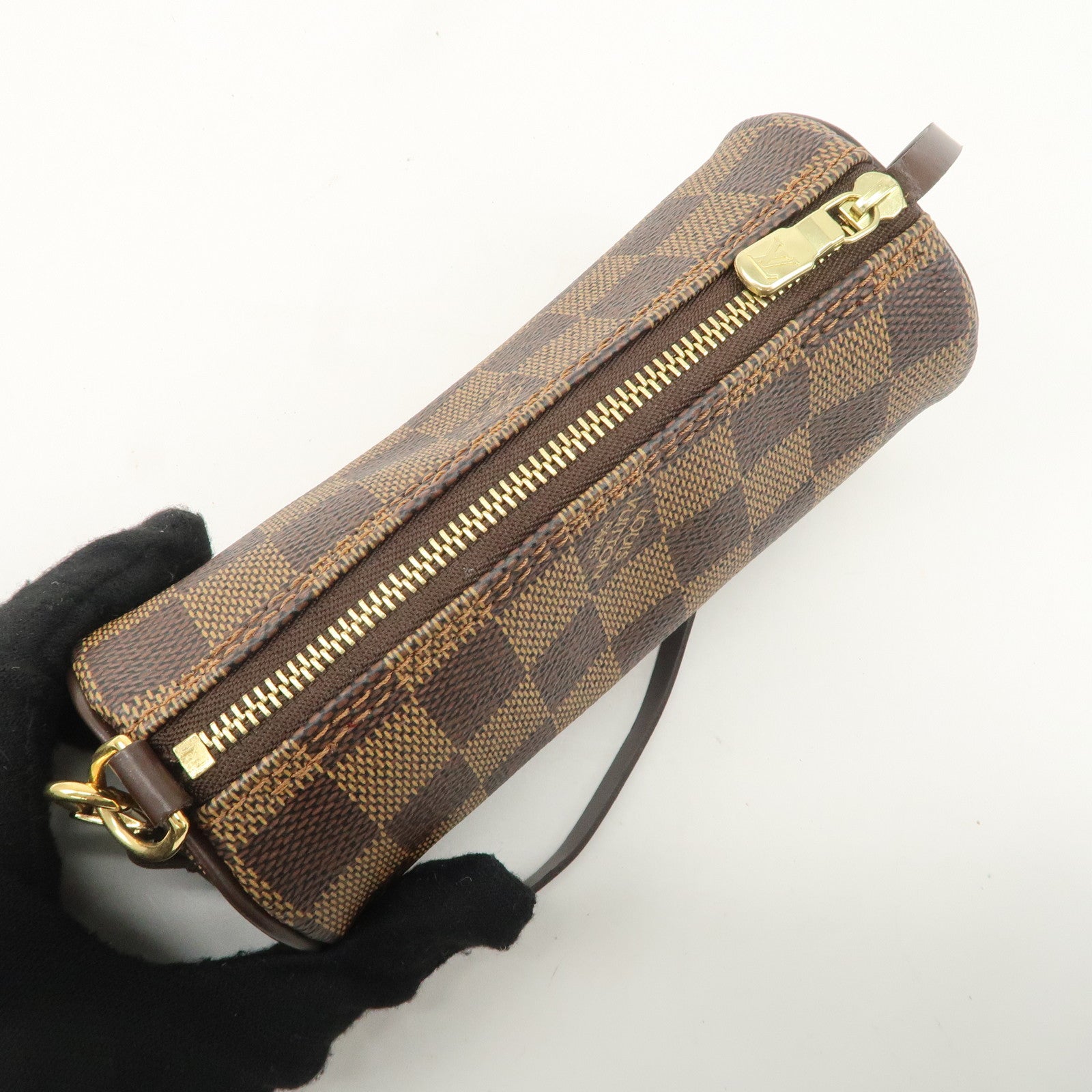 Louis Vuitton Damier Ebene Mini Pouch for Papillon Bag Brown