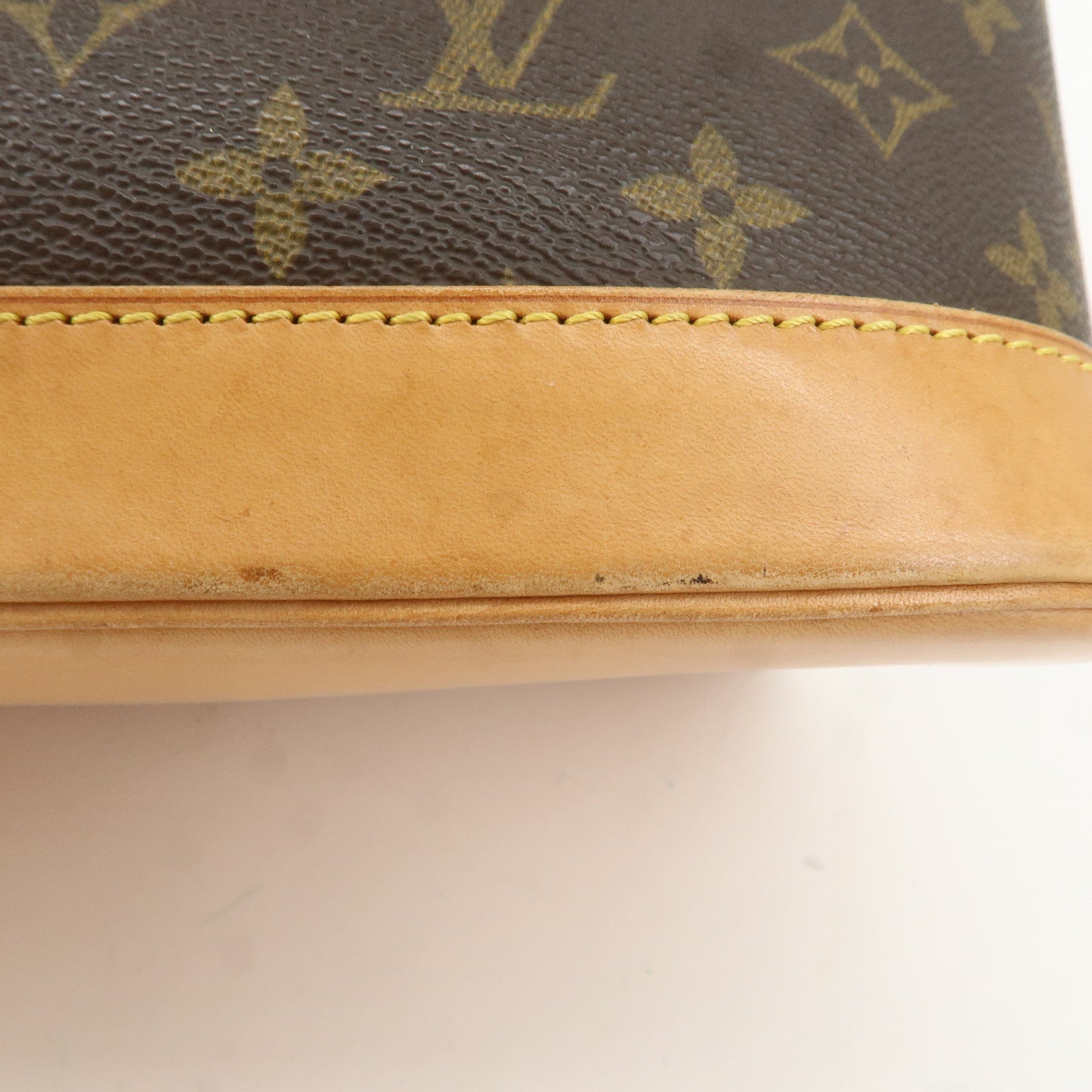 Louis Vuitton Monogram Alma Hand Bag Brown M51130