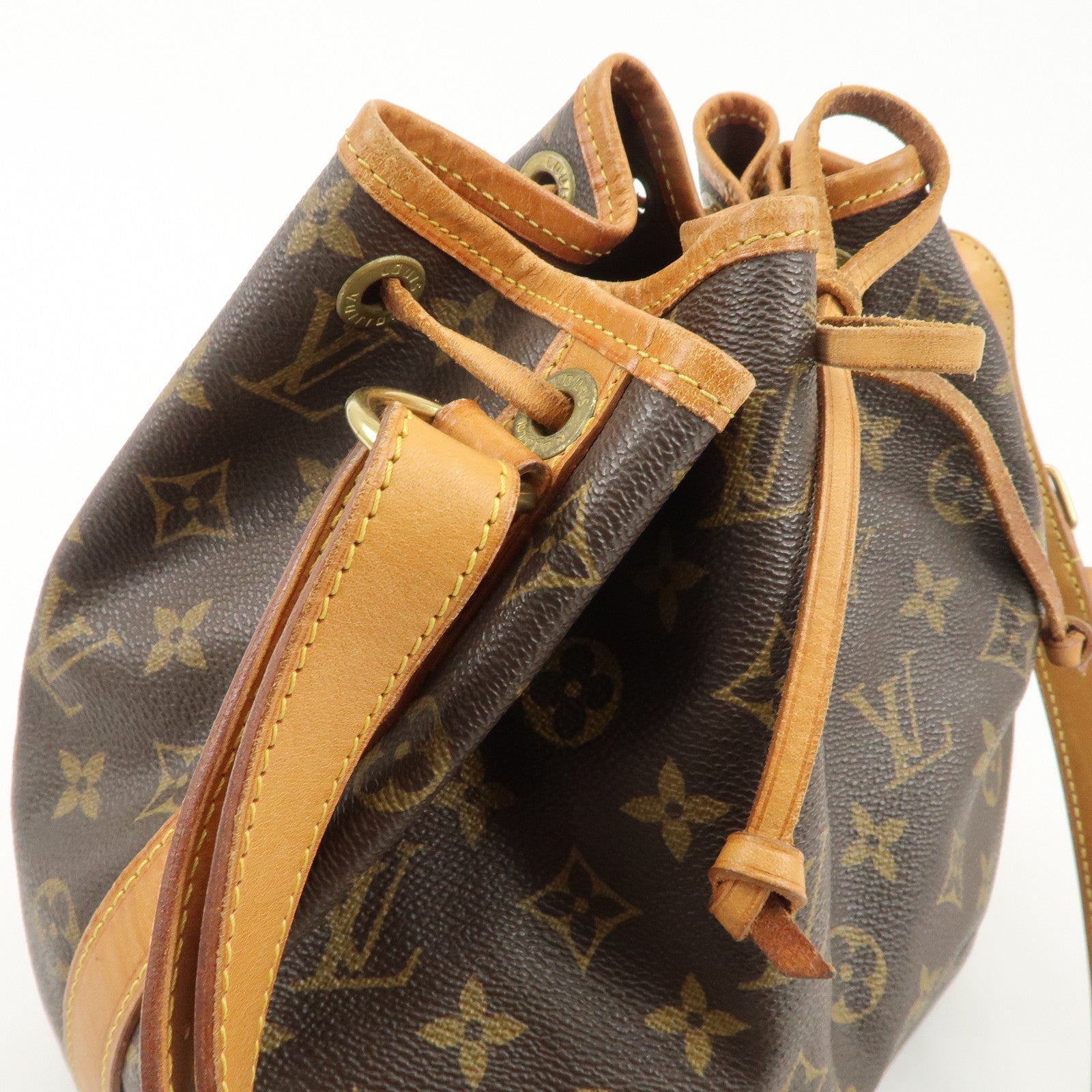 Louis Vuitton Monogram Petit Noe Shoulder Bag Brown M42226 Used