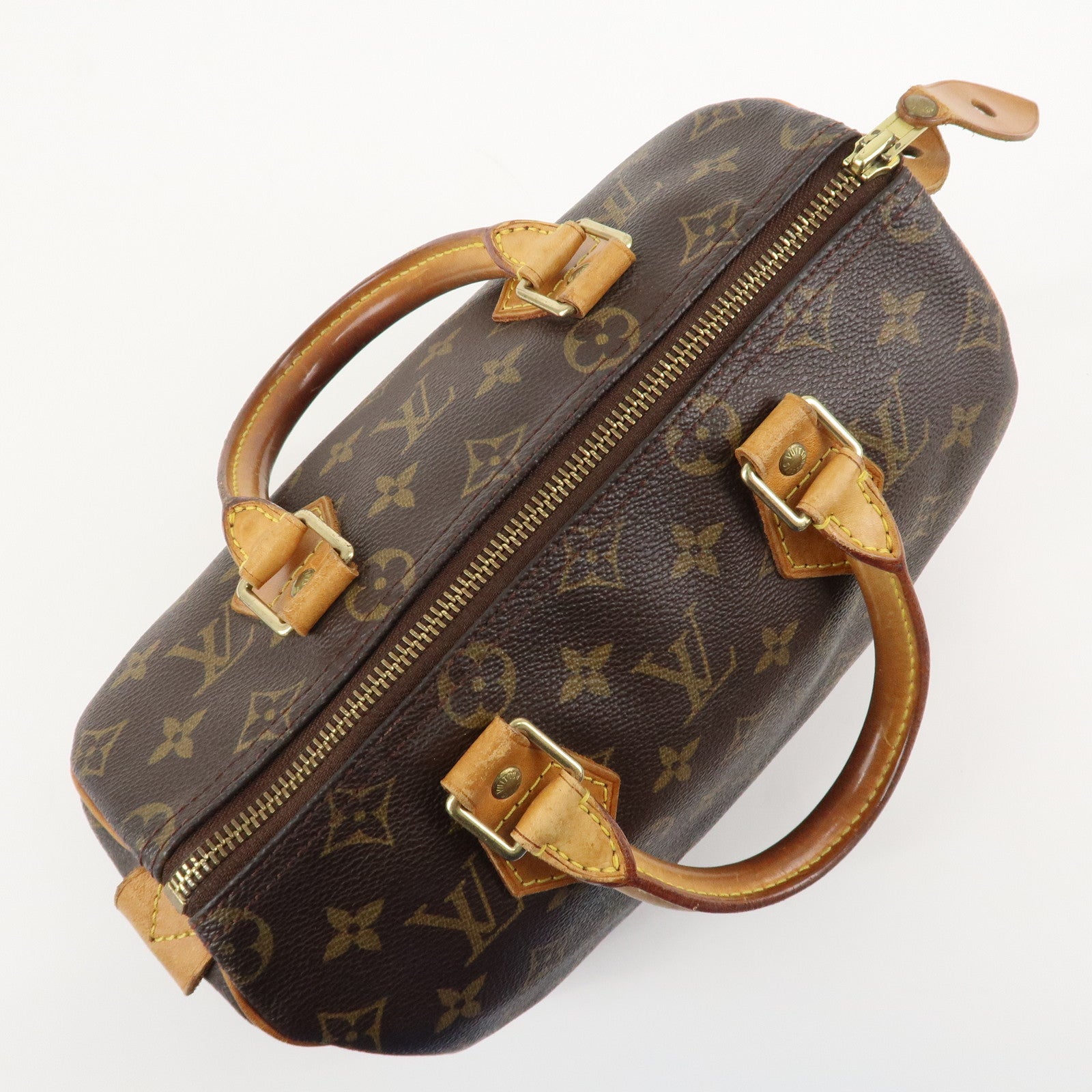 Louis Vuitton Monogram Speedy 25 Hand Bag Boston Bag M41528 Used