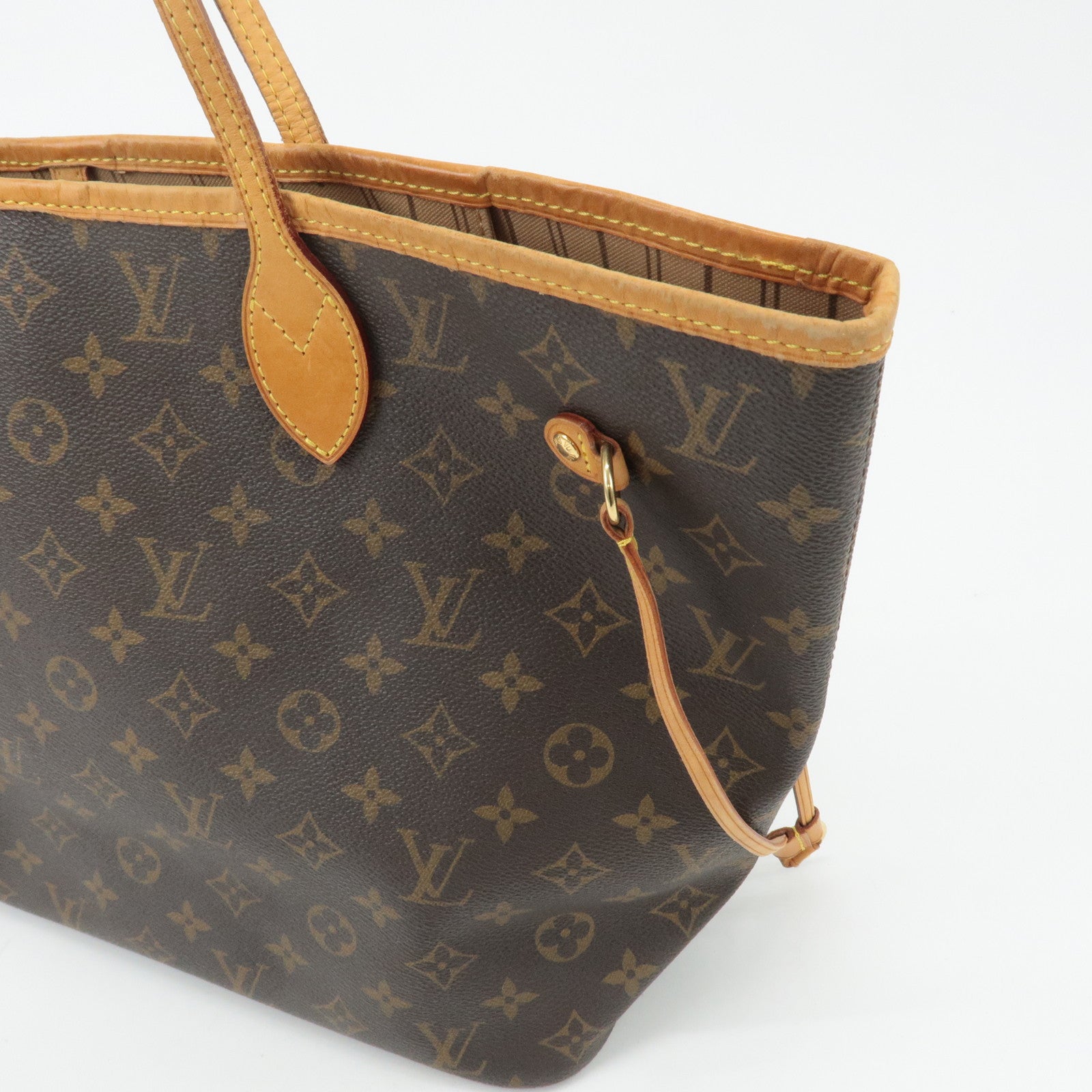 Louis Vuitton Monogram Neverfull MM Tote Bag Brown M40156 Used