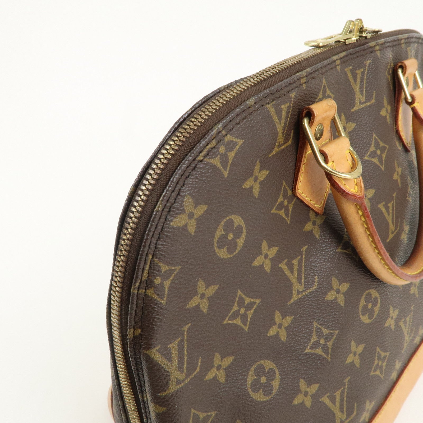 Louis Vuitton Monogram Alma Hand Bag Brown M51130