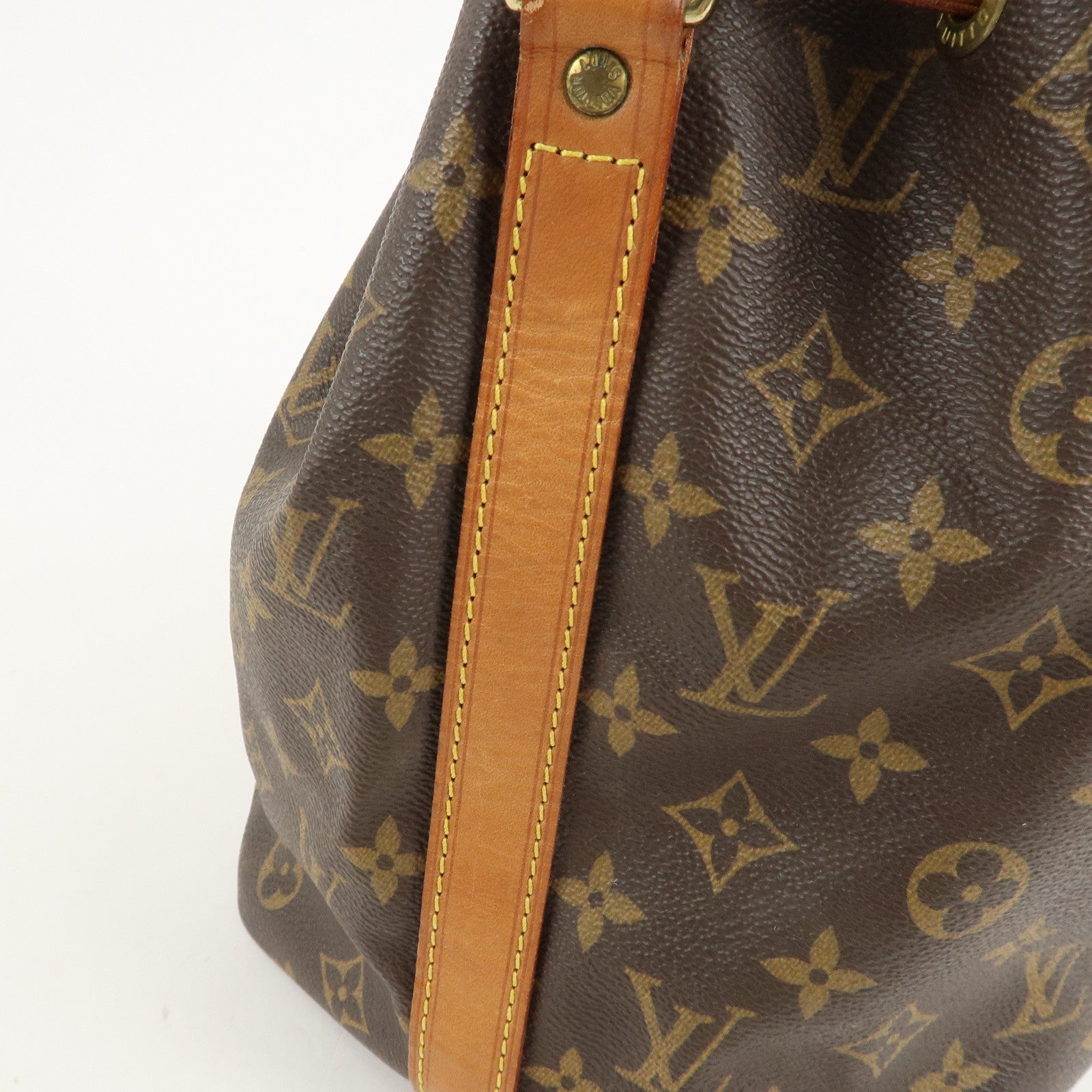 Louis Vuitton Monogram Petit Noe Shoulder Bag Brown M42226 Used