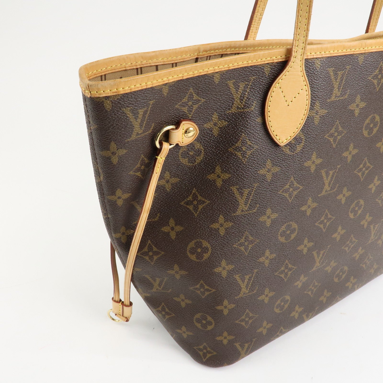 Louis Vuitton Monogram Neverfull MM Tote Bag Brown M40156 Used